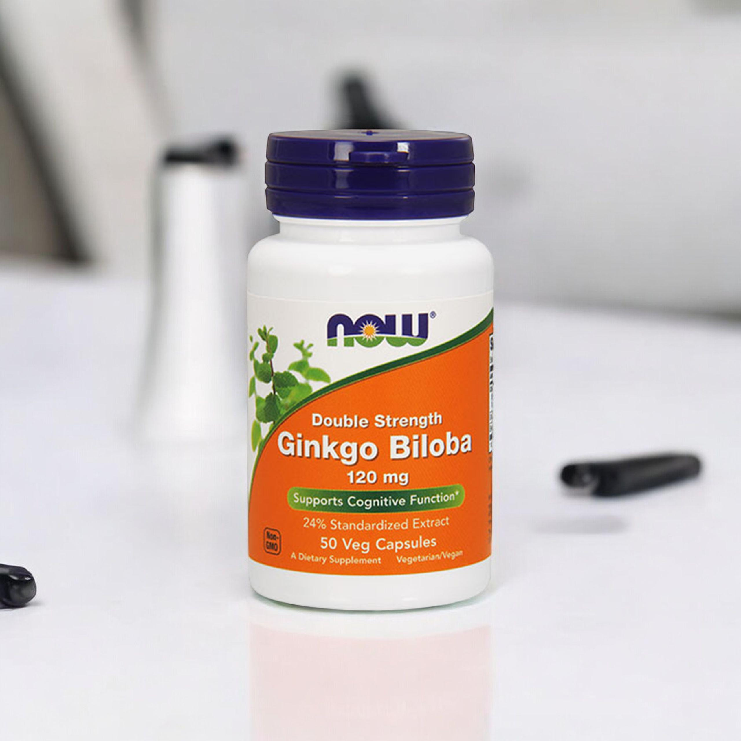 NOW Ginkgo Biloba Double Strenght - 2x 50vcaps.