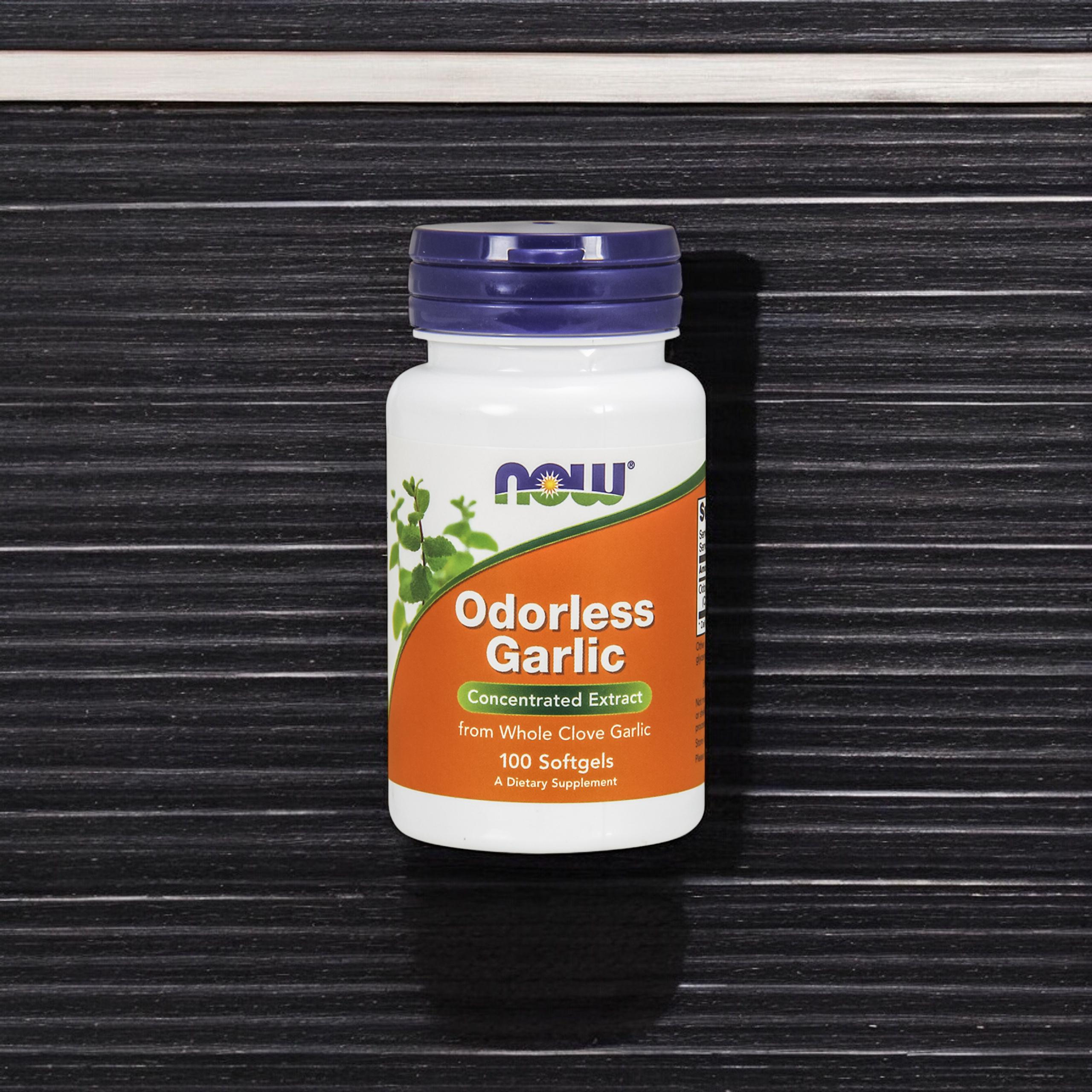 NOW Odorless Garlic - 2x 100soft gels