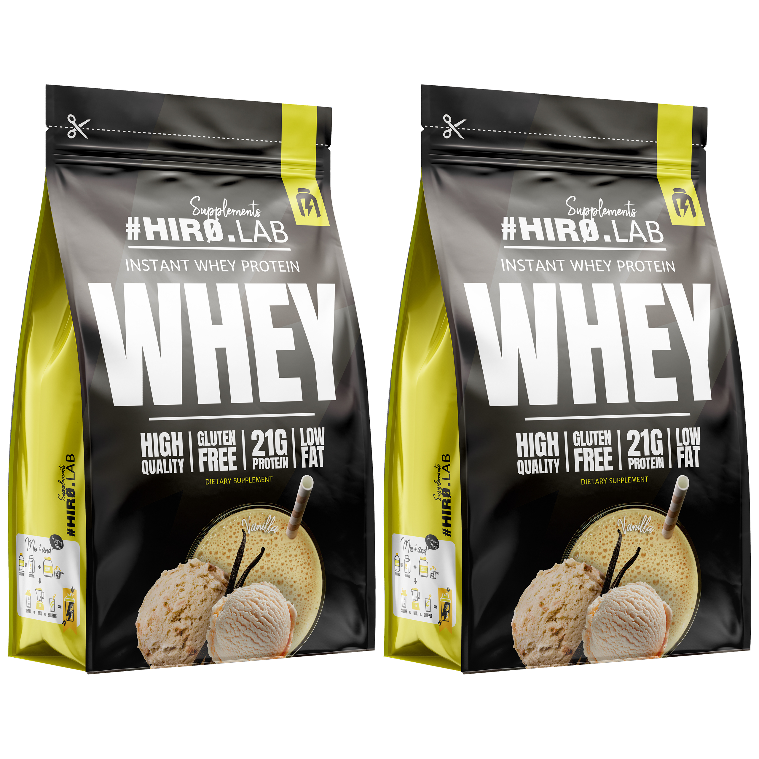 HIRO.LAB Instant Whey Protein - 2x 450g