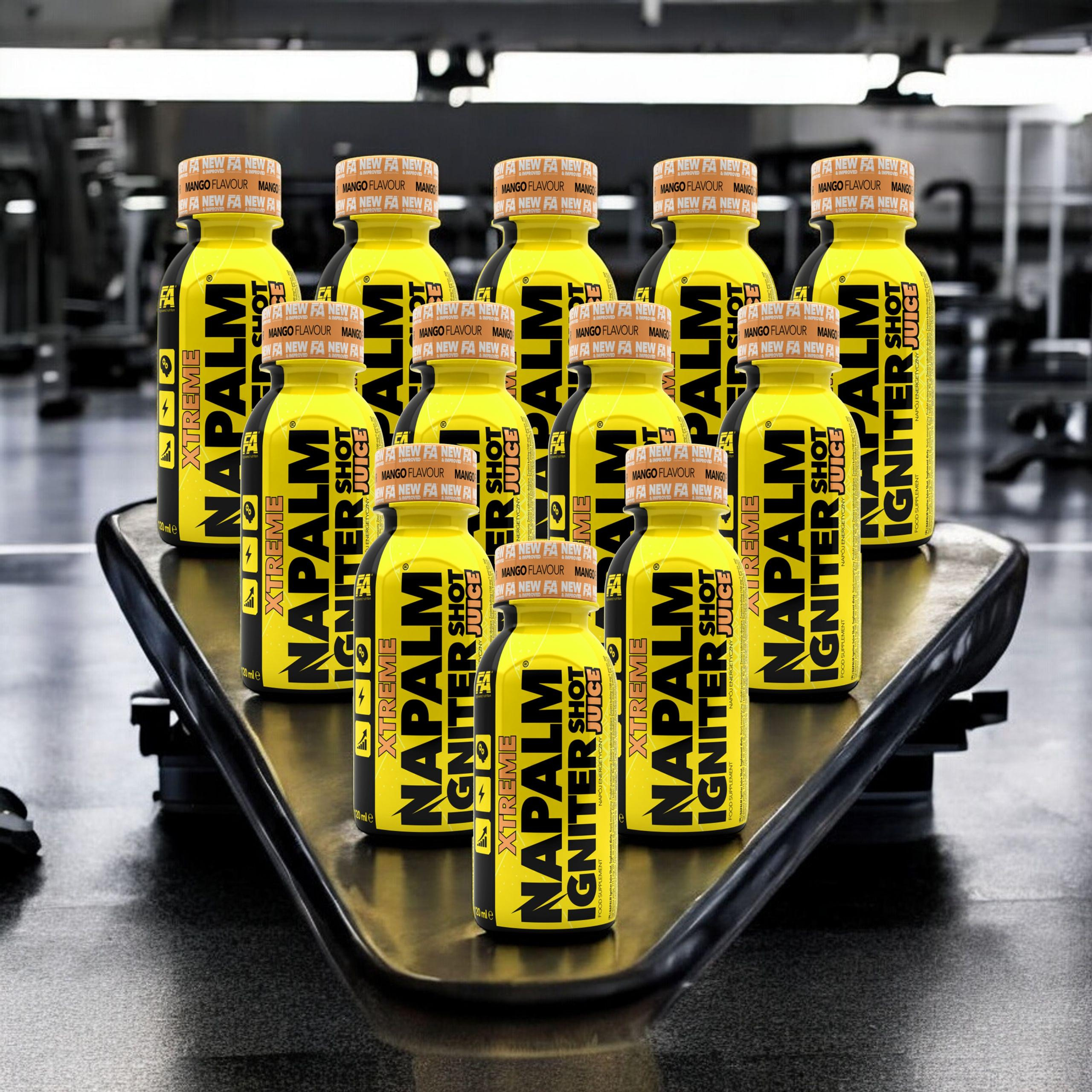 FITNESS AUTHORITY Napalm Igniter Juice Shot - 12x 120ml