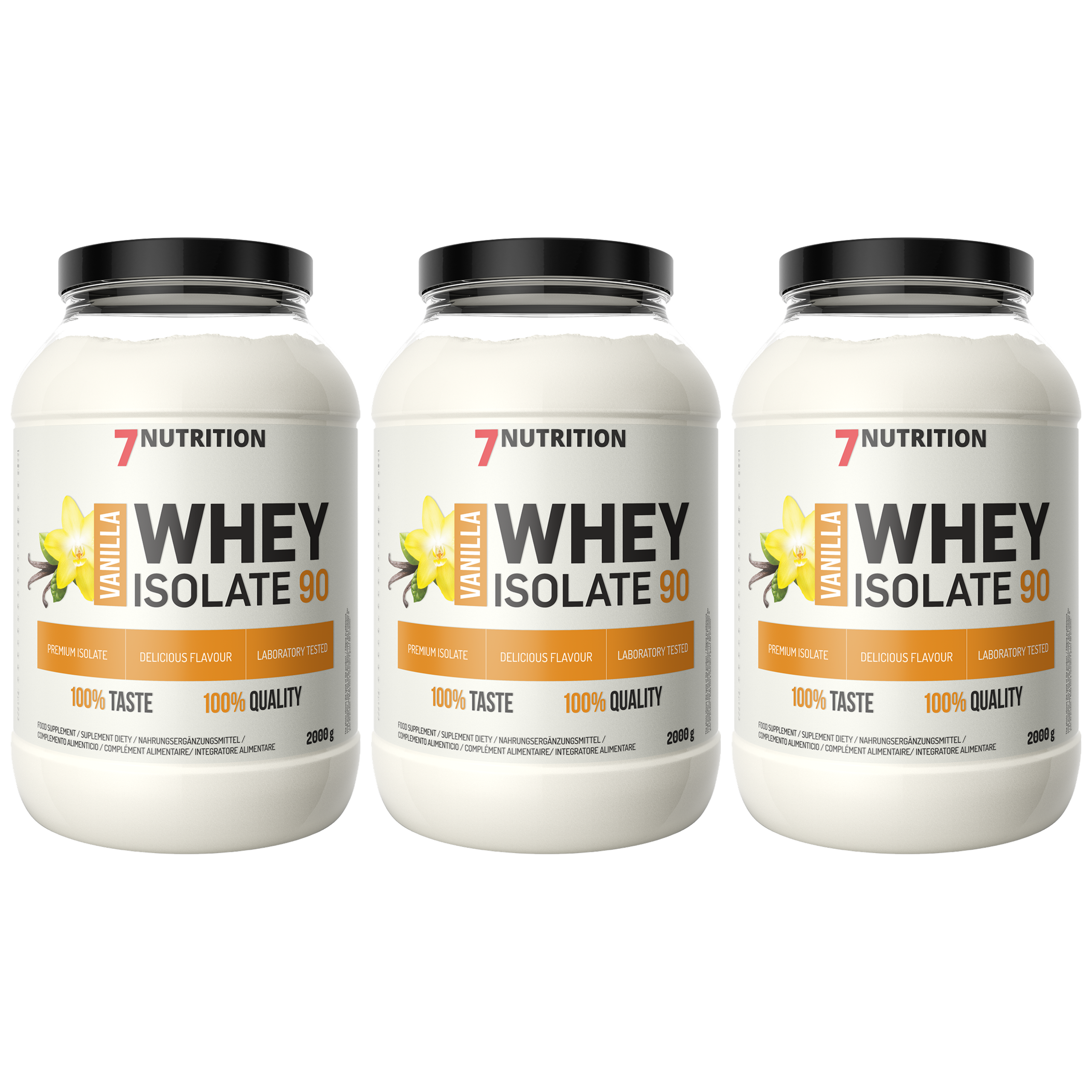 7 NUTRITION Whey Isolate 90 - 3x 2000g