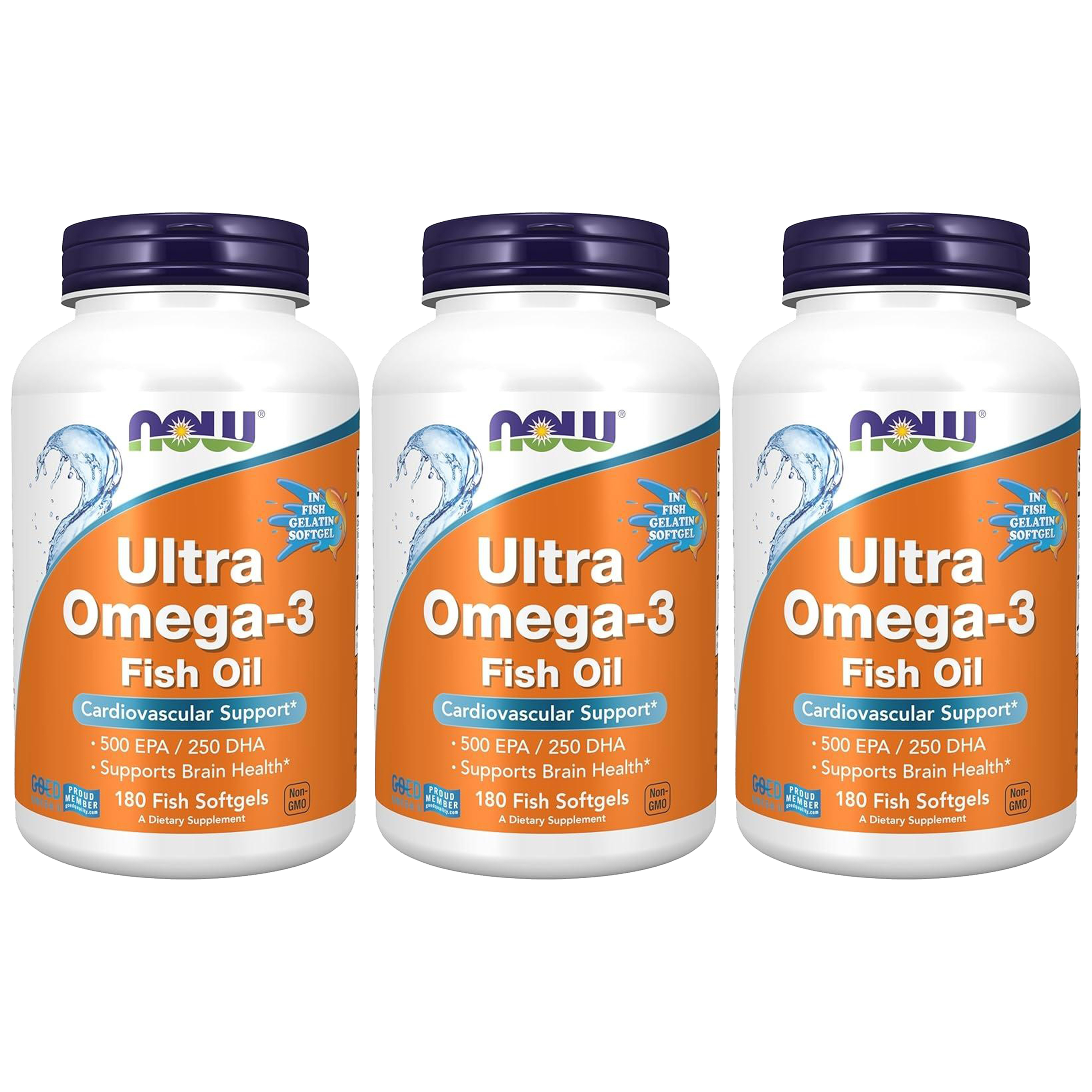 NOW - Ultra Omega-3 - 3x 180softgels