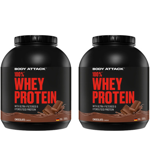 BODY ATTACK - 100% Whey Protein - 2x 2000g