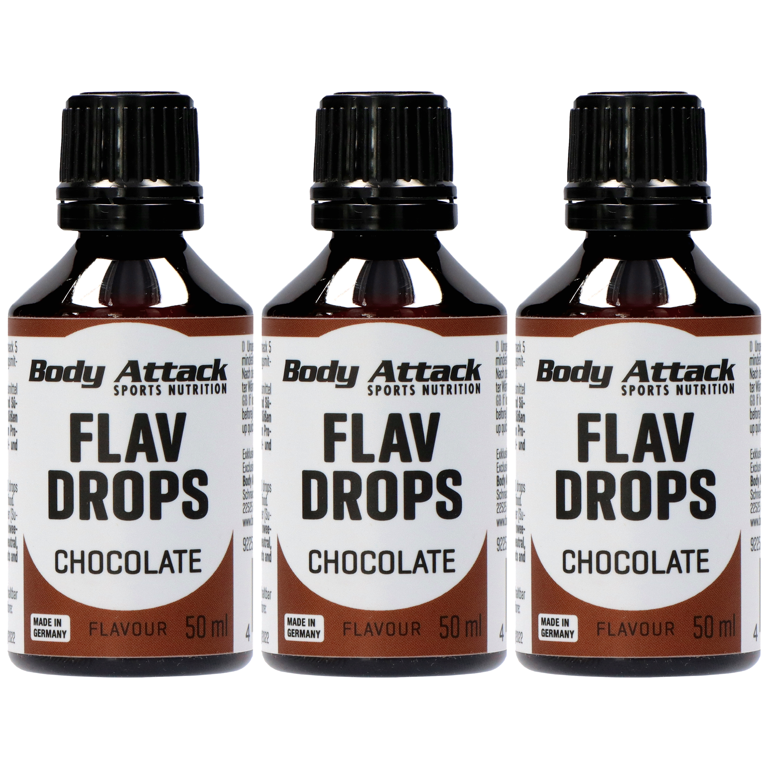 BODY ATTACK Flav Drops - 3x 50ml