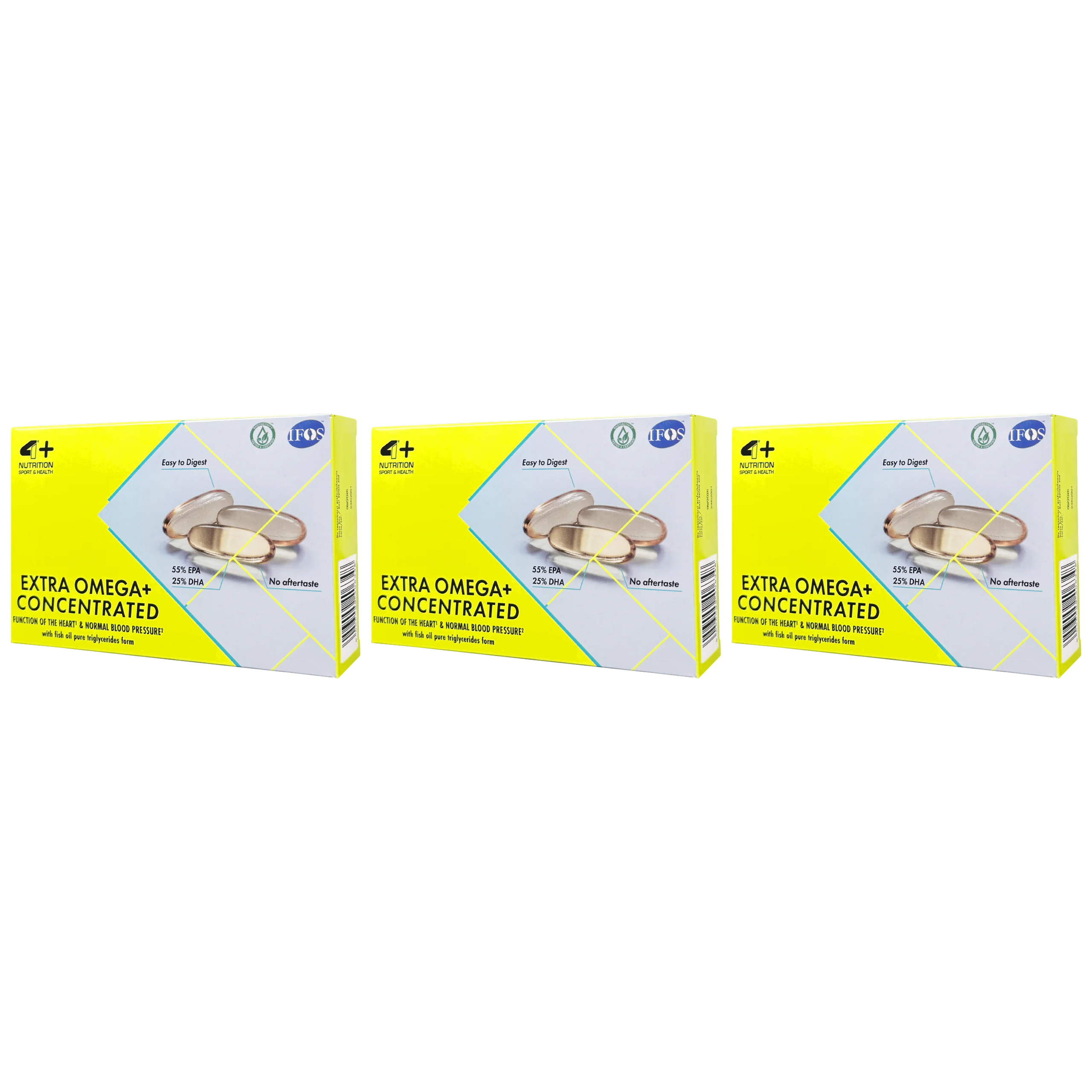 4+ NUTRITION Extra Omega+ - 3x 60softgels