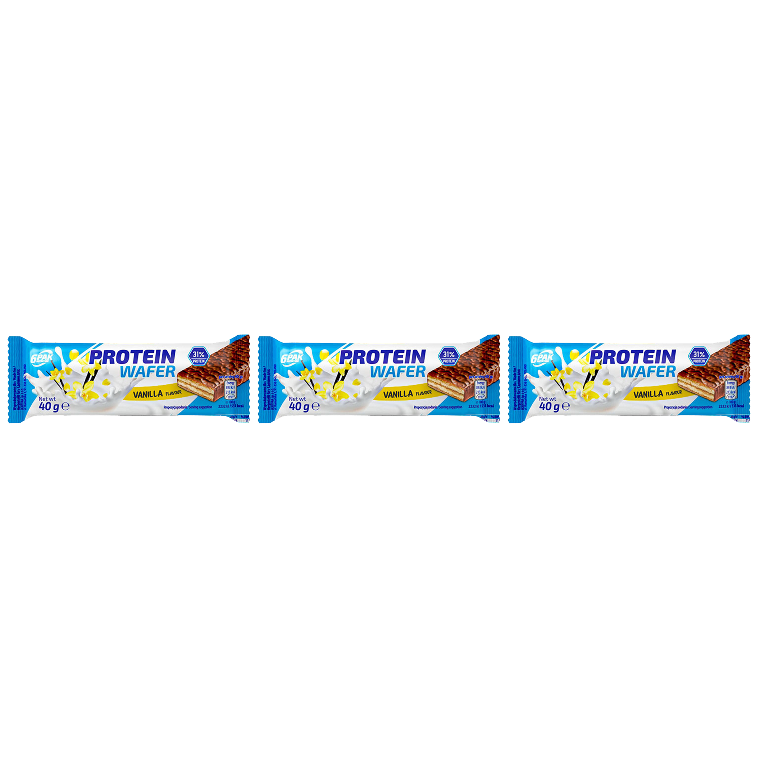 6PAK Protein Wafer - 3x 40g