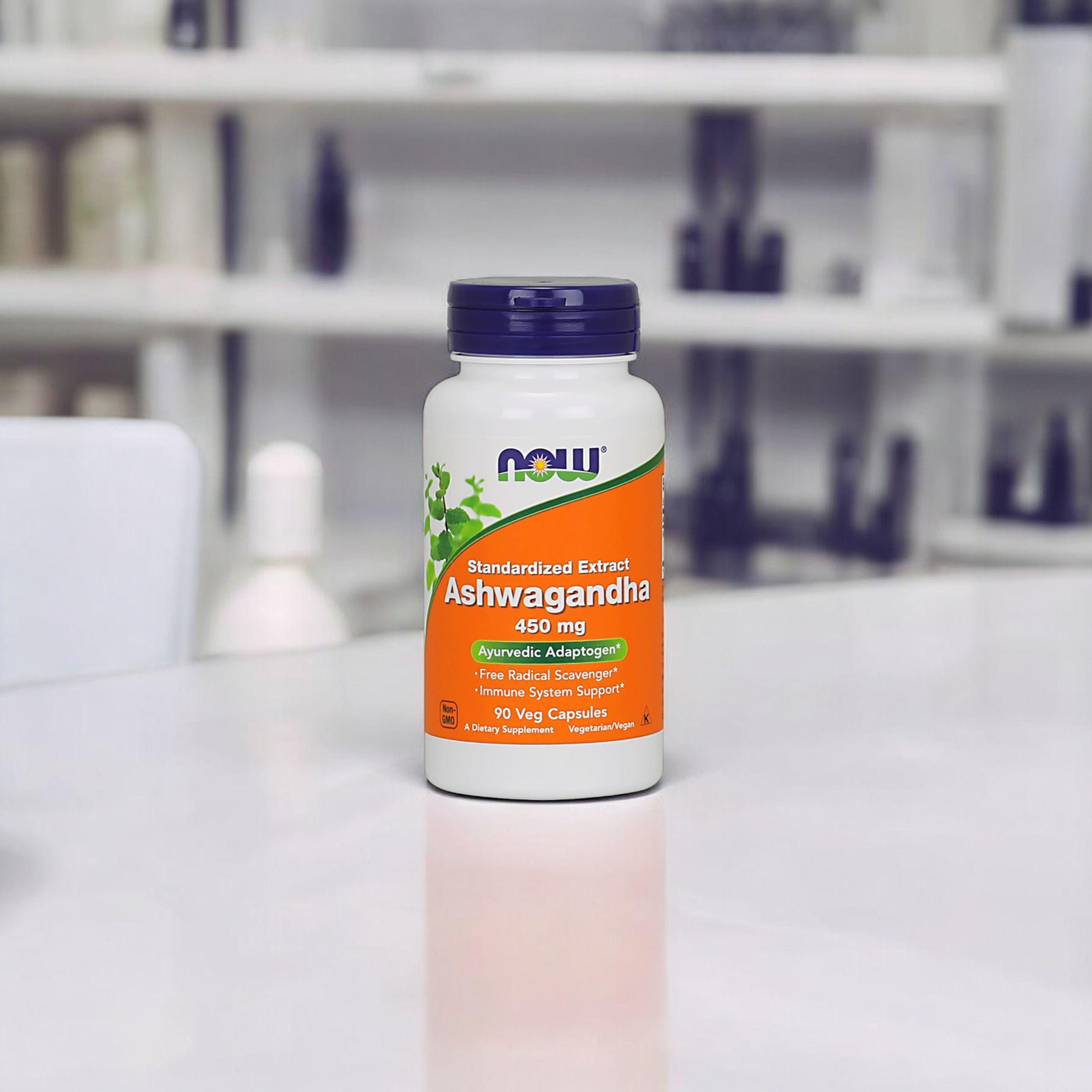 NOW Ashwagandha Extract 450mg - 2x 90vegcaps