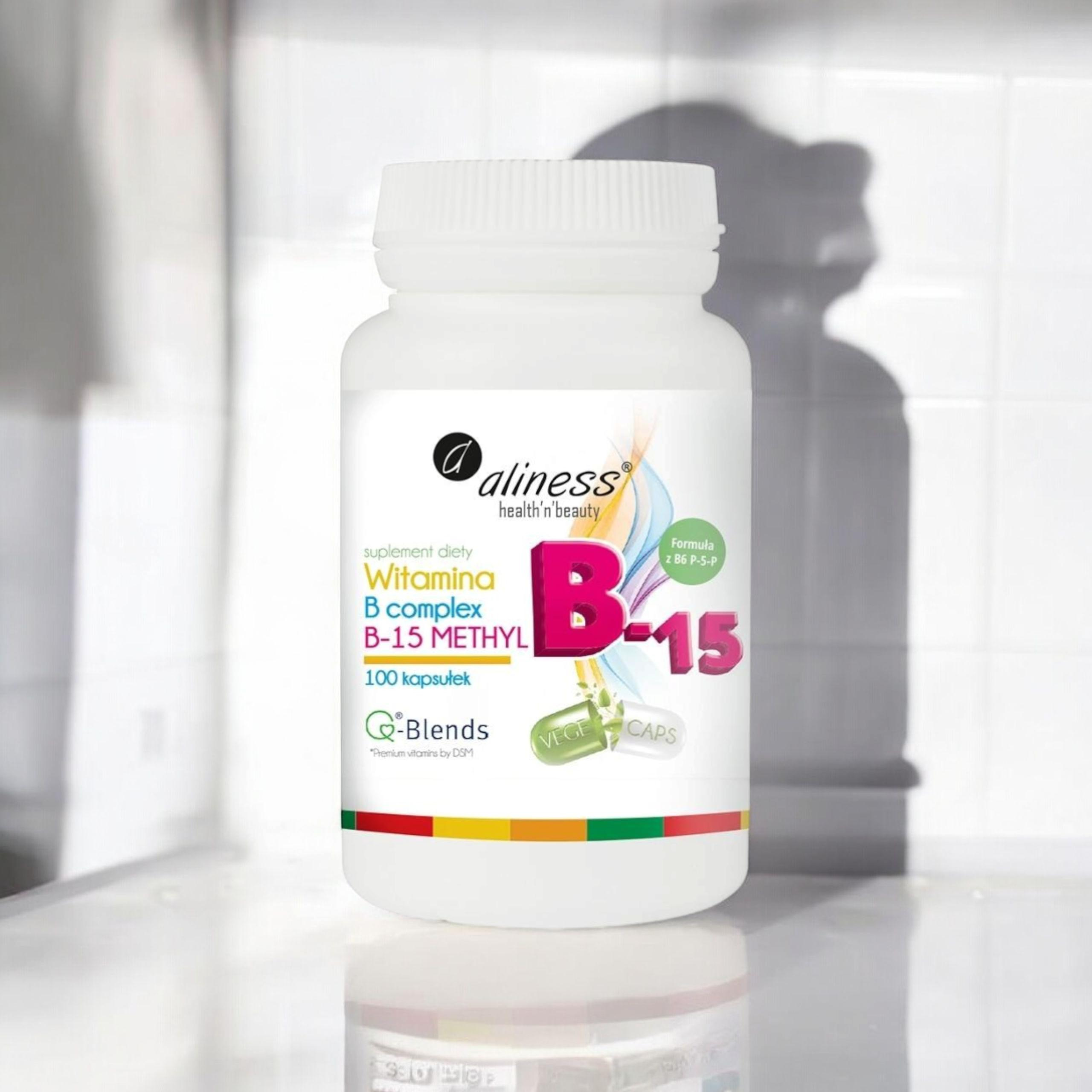 ALINESS - Witamina B Complex B-15 Methyl - 2x 100vcaps.