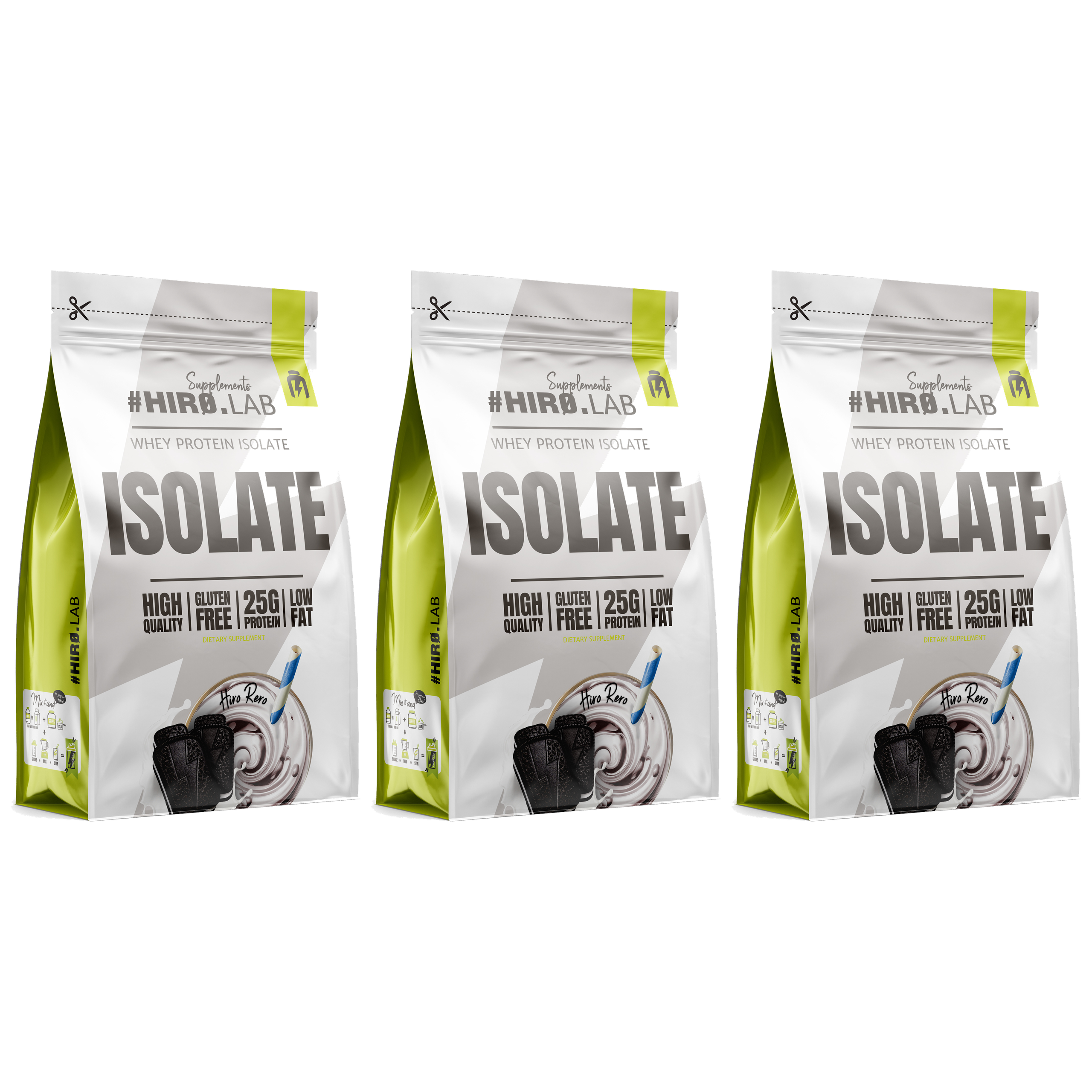 HIRO.LAB Whey Protein Isolate - 3x 700g