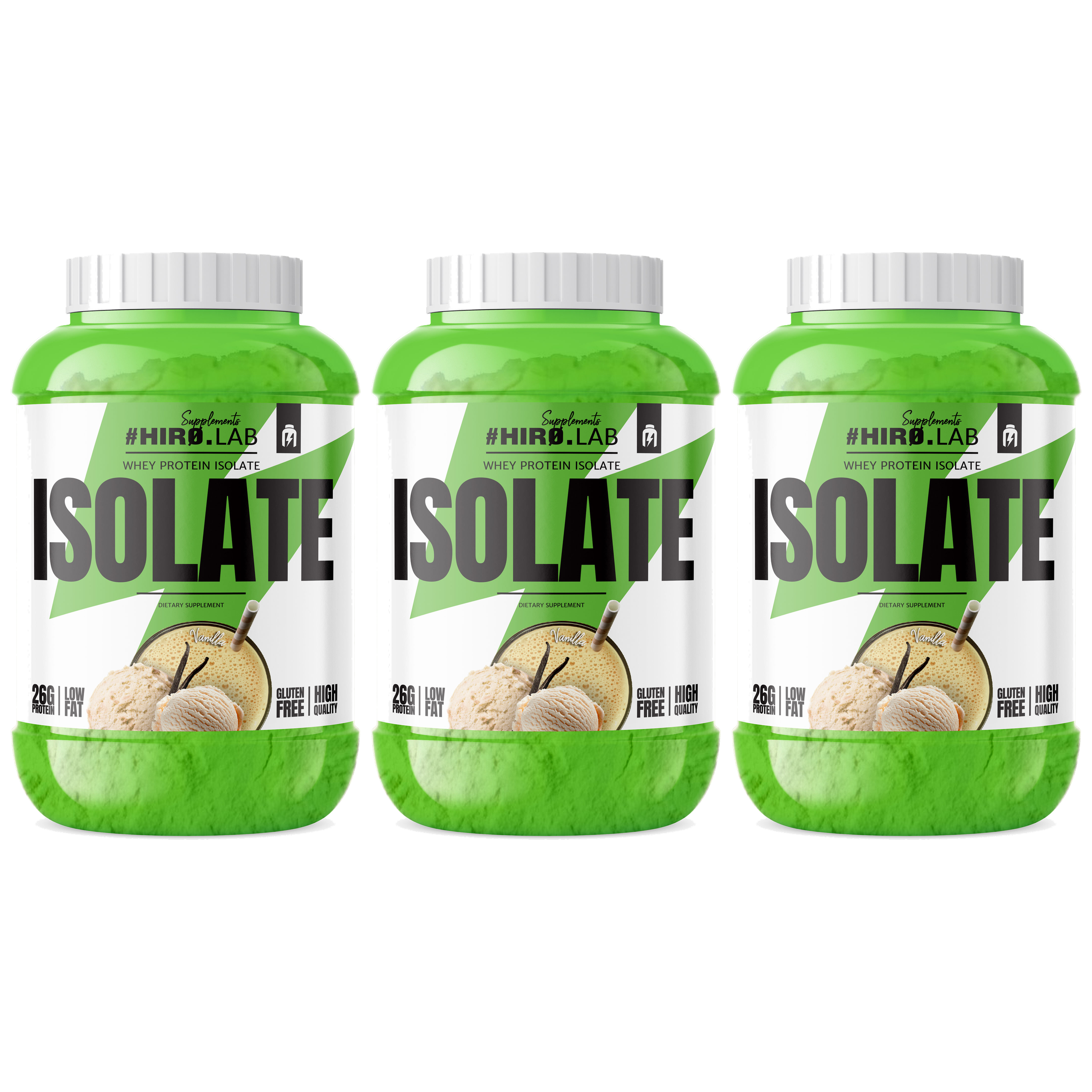 HIRO.LAB Whey Protein Isolate - 3x 1800g