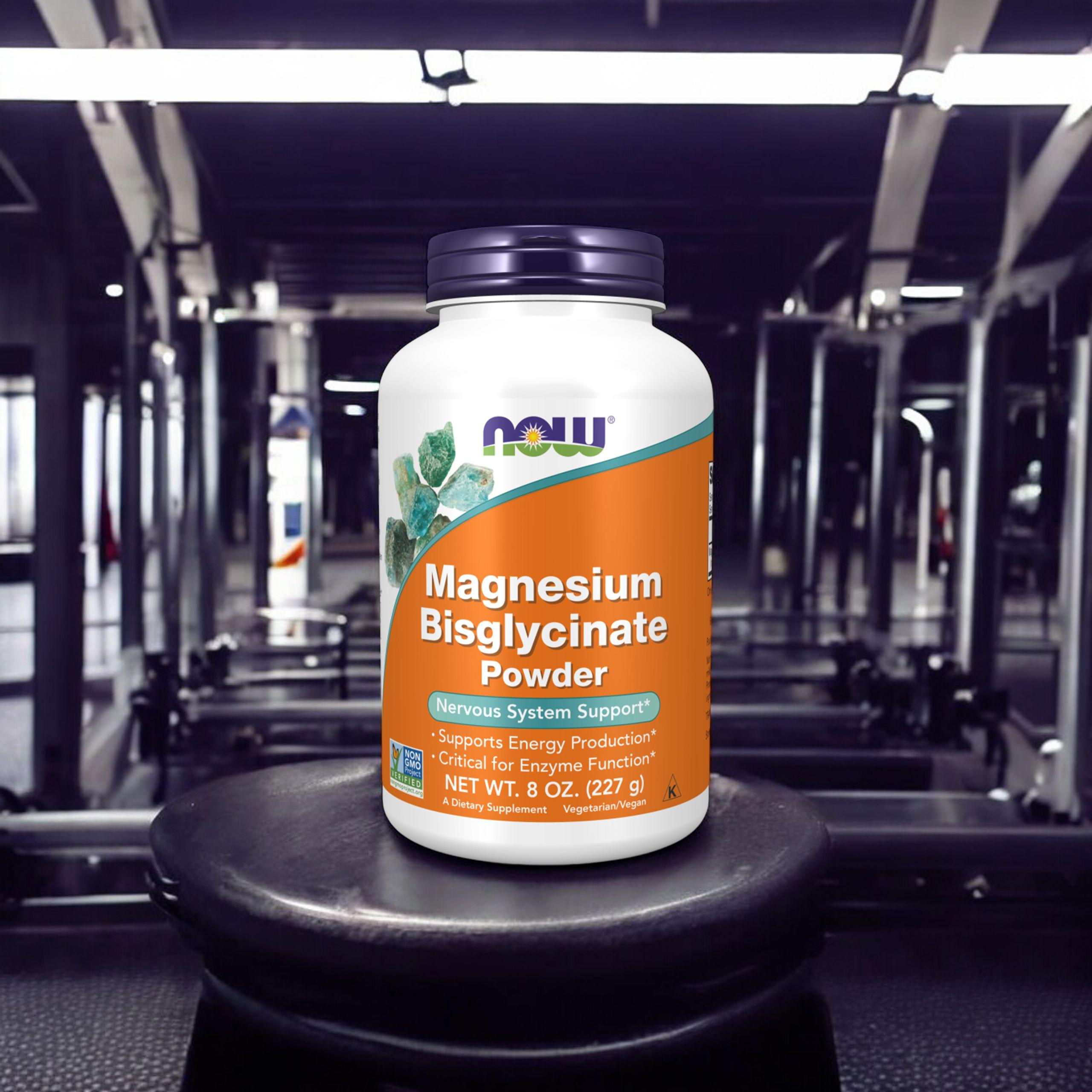 NOW Magnesium Bisglycinate Powder - 2x 227g