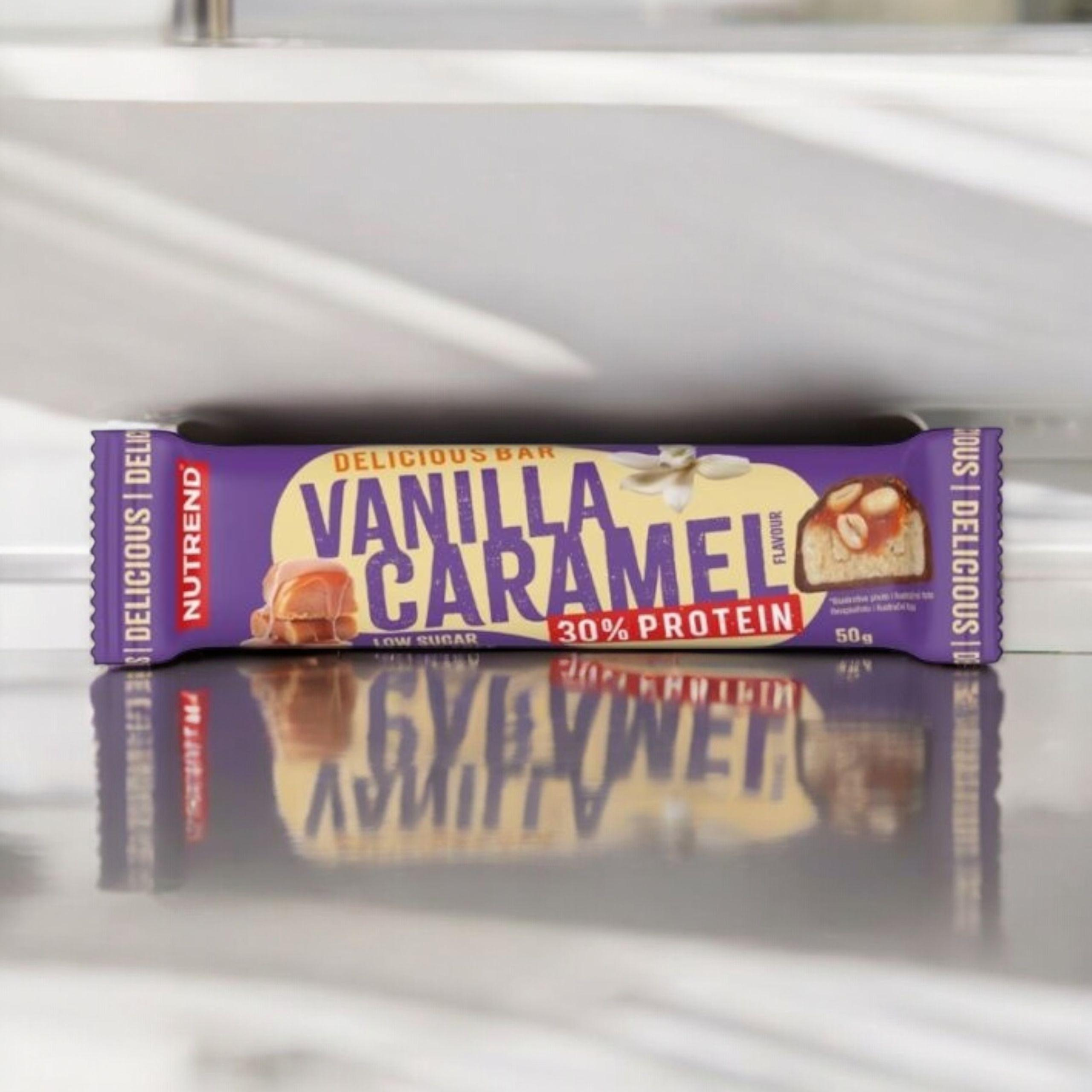 NUTREND Delicious Bar Protein 30 % – 50 g – Wanilia Karmel - WYPRZEDAŻ -14-05