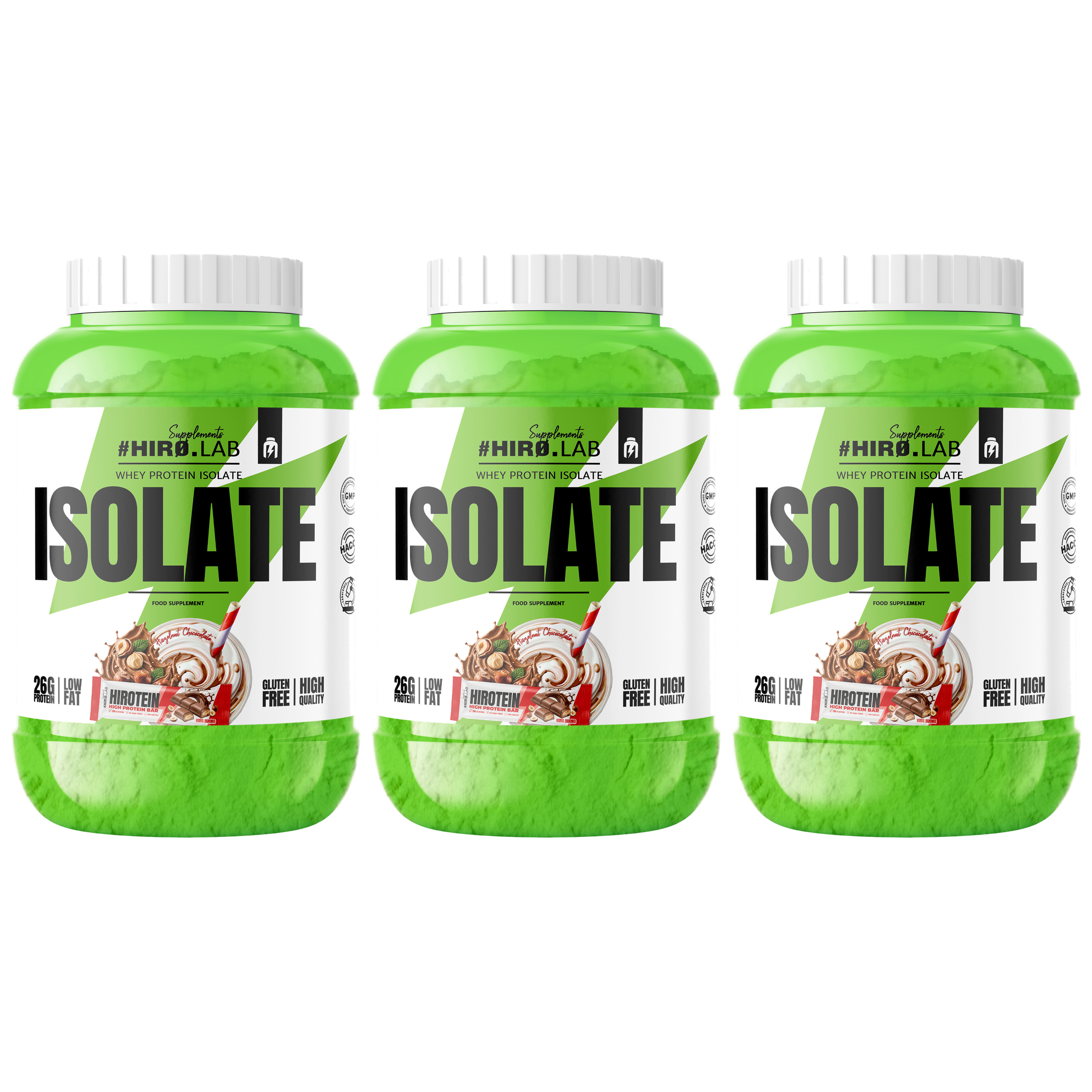 HIRO.LAB Whey Protein Isolate - 3x 1800g