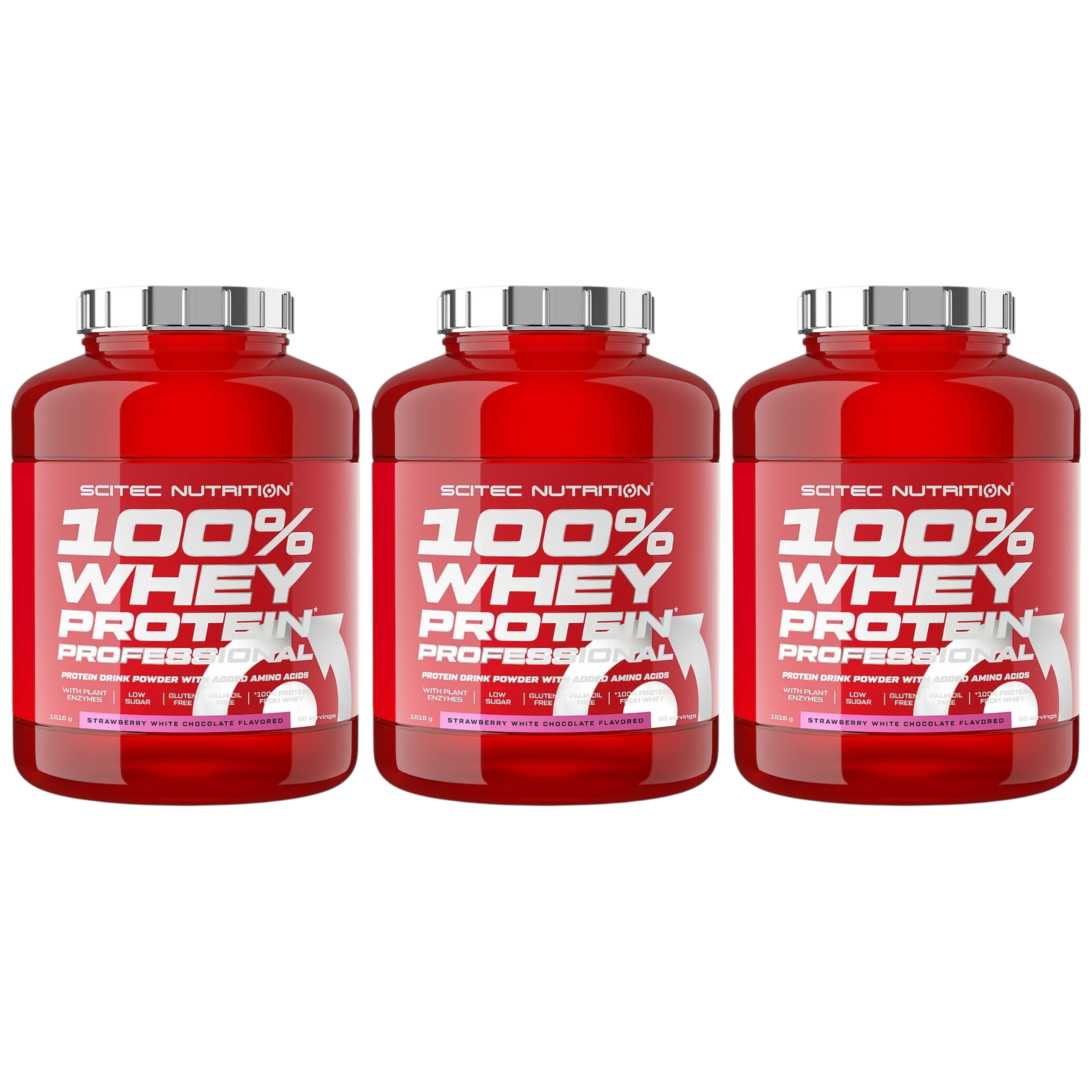 SCITEC - 100% Whey Professional - 3x 1816g