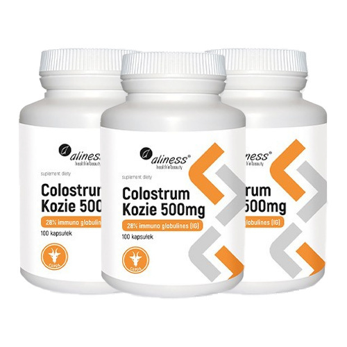 Aliness Colostrum Kozie 500mg - 3x 100caps.
