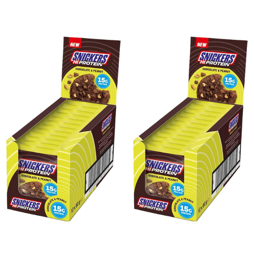Mars - Snickers High Protein Cookie - 12x 2x 60g - Chocolate & Peanut
