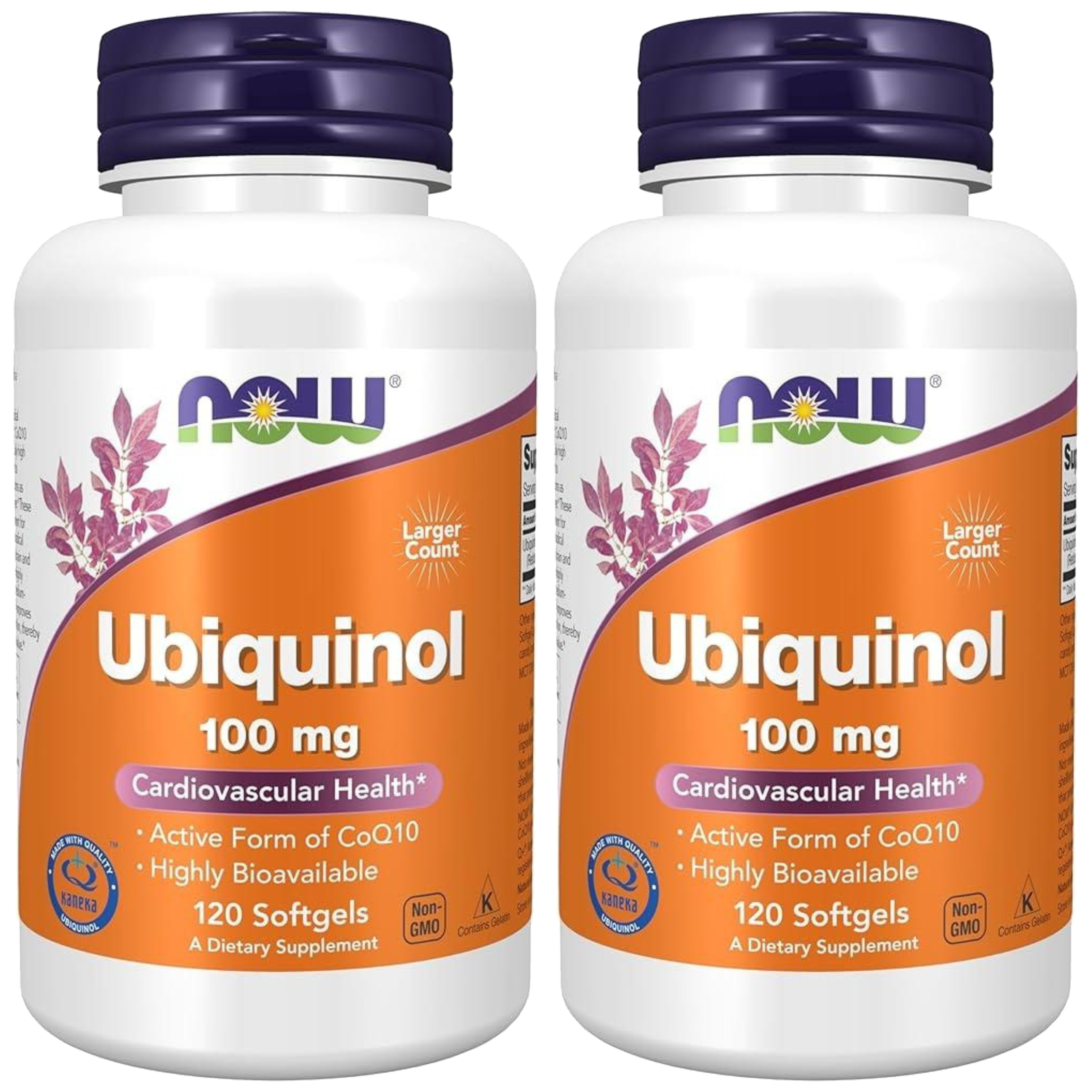 NOW - Ubiquinol 100mg - 2x 120softgels