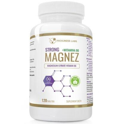 PROGRESS LABS - Magnez Strong + Witamina B6 350mg - 120tabs.