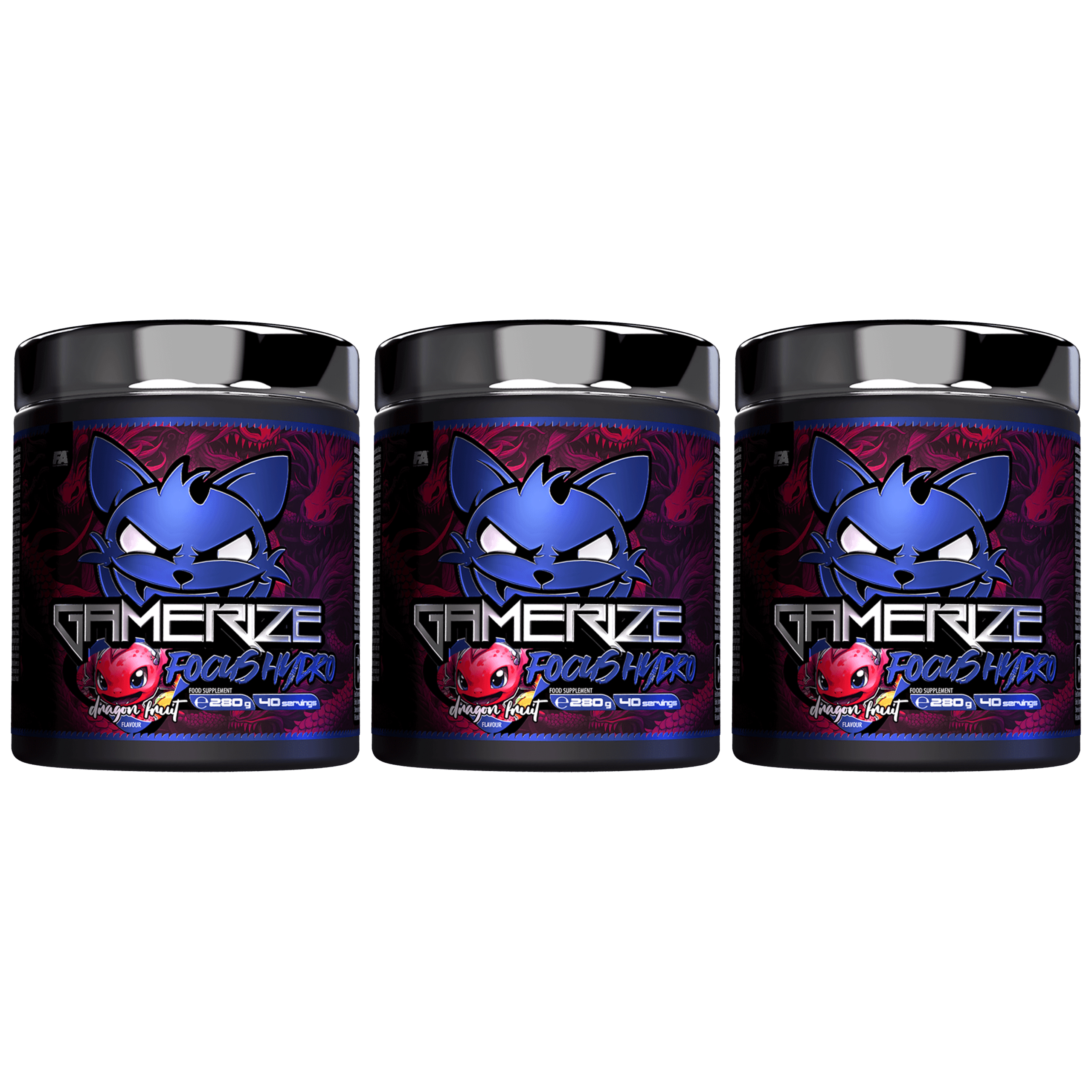 FITNESS AUTHORITY - Gamerize Focus Hydro - 3x 280g