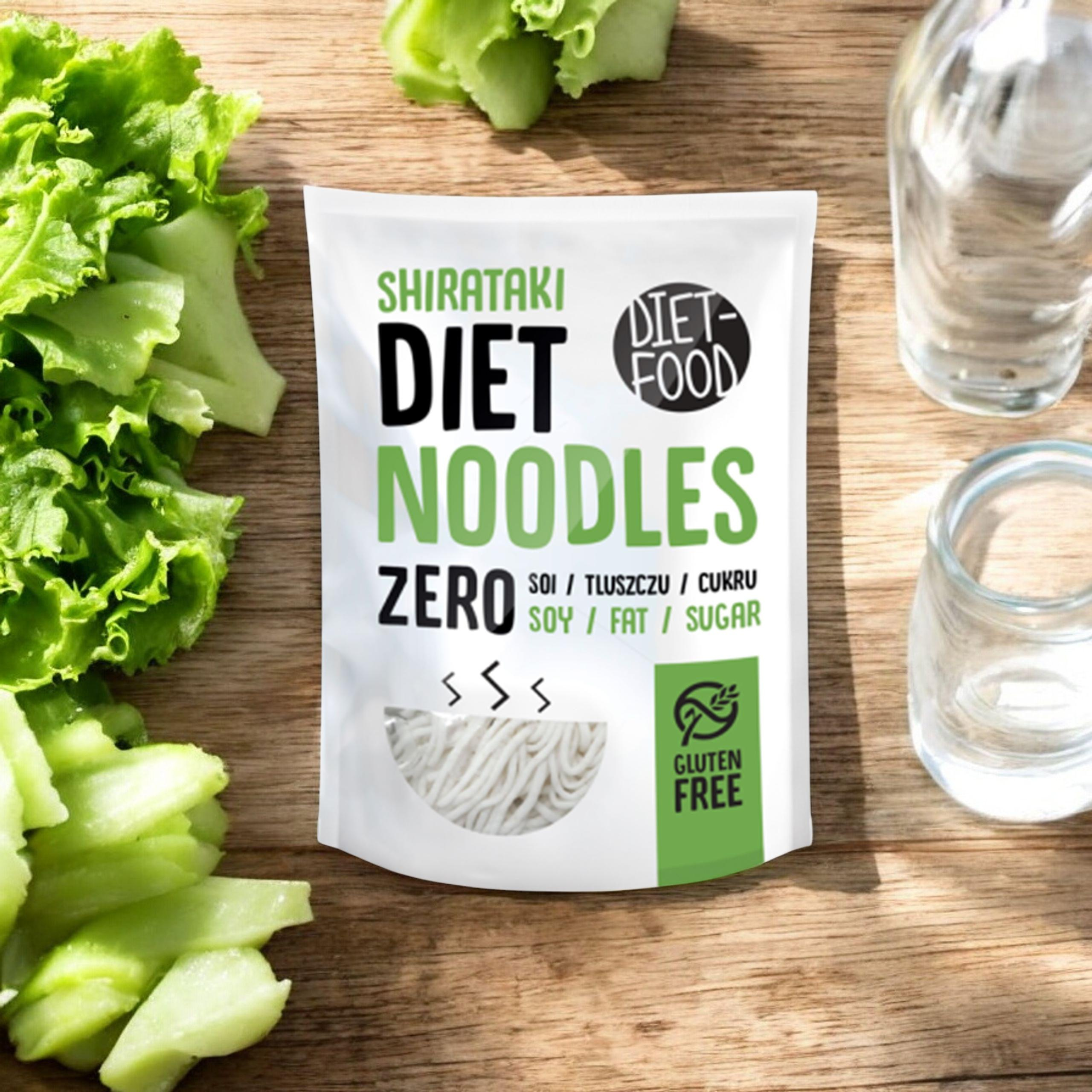 DIET FOOD Diet Noodles - 3x 200g - Makaron Konjac