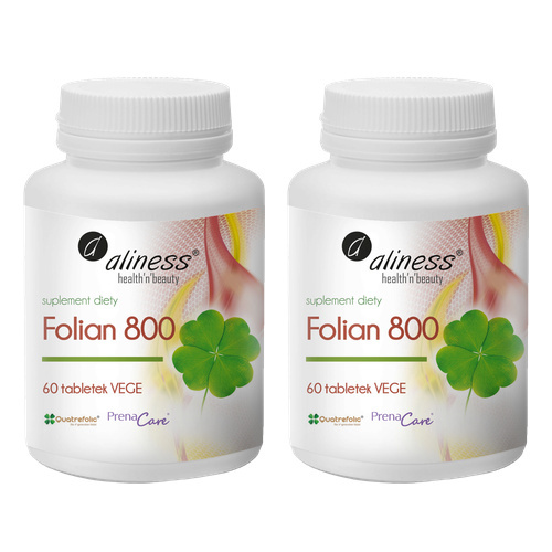 ALINESS - Folian 800mcg Dla Kobiet w Ciąży - 2x 60vtabs.