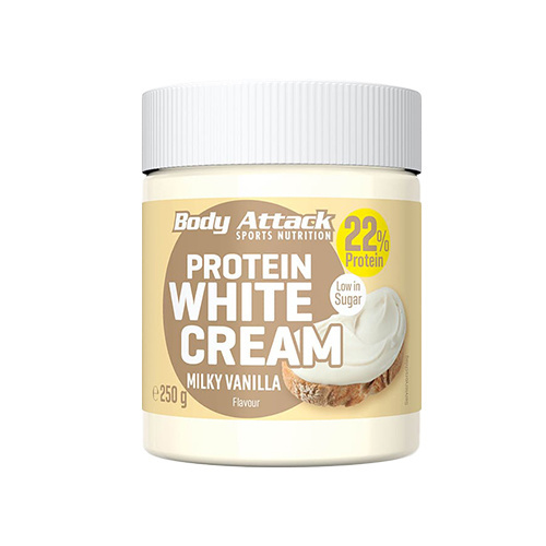 BODY ATTACK Protein White Cream - 250g - Milky Vanilla