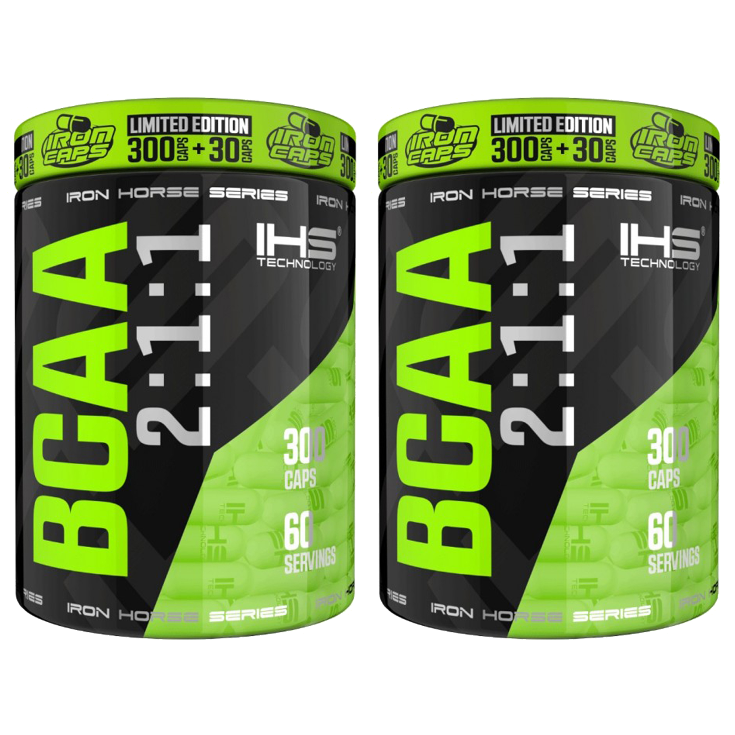 IRON HORSE BCAA 2:1:1 IronCaps - 2x 300caps + 30caps GRATIS