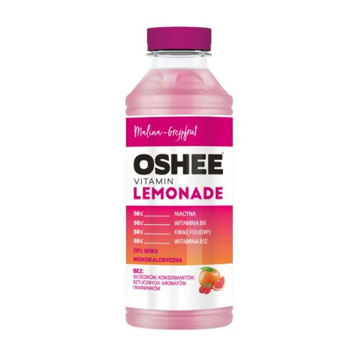 OSHEE - Vitamin Lemonade - 555ml - RaspberryGrapefru