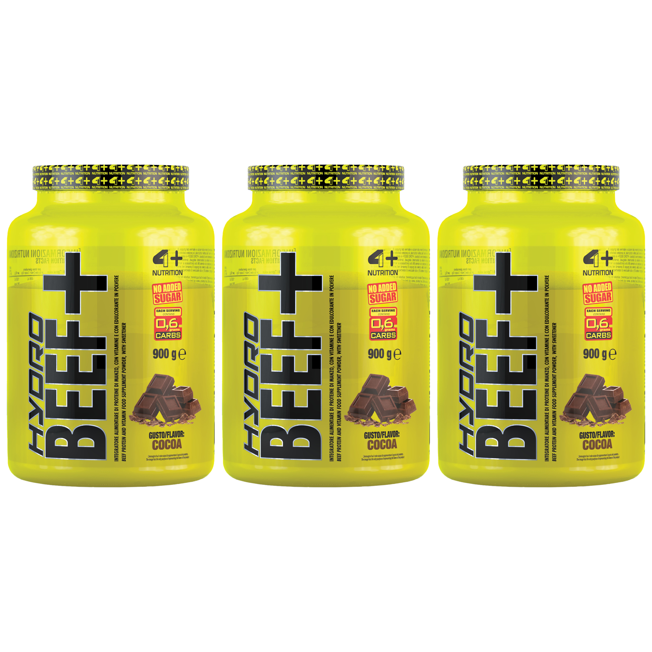4+ NUTRITION Hydro Beef+ - 3x 900g