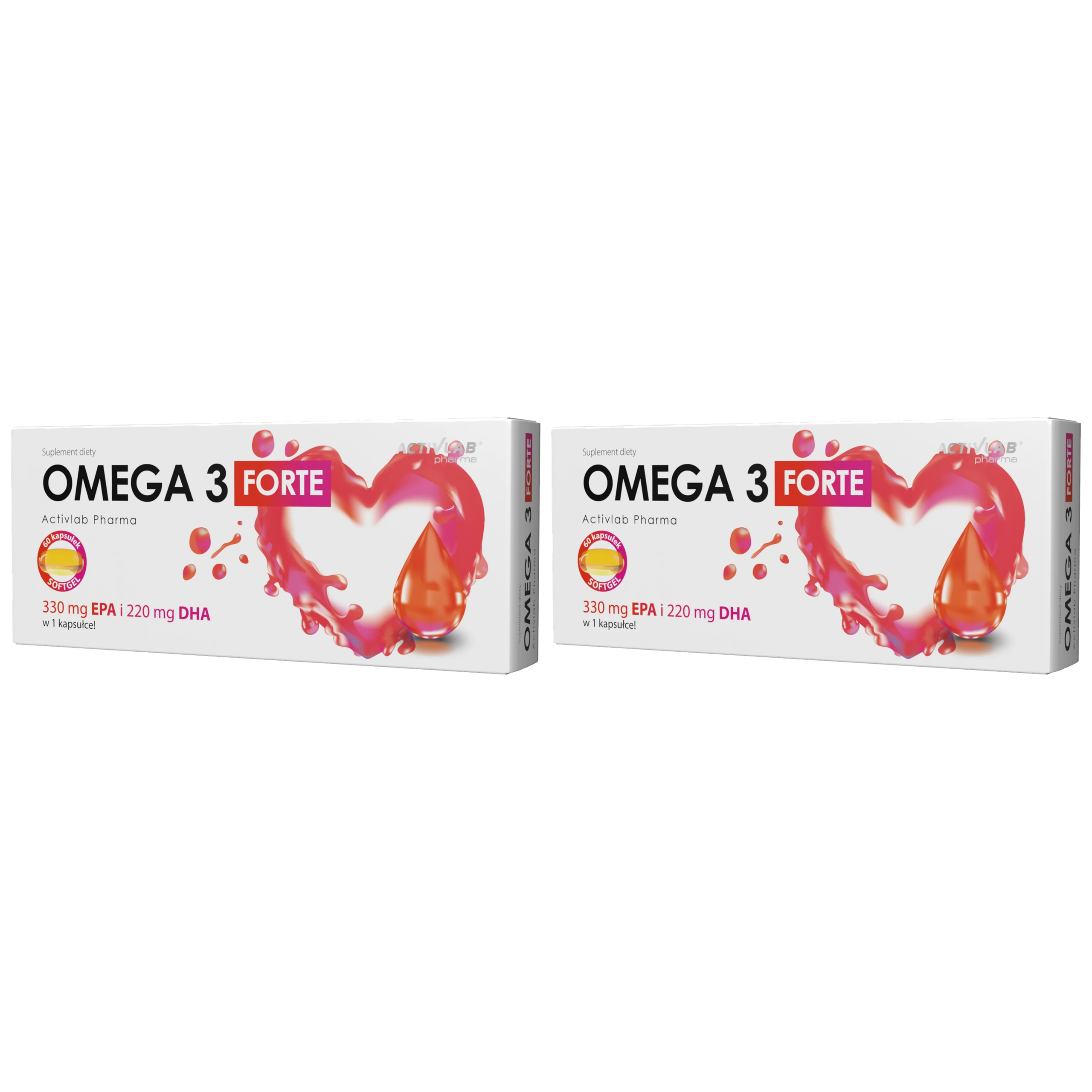 ACTIVLAB PHARMA - Omega 3 Forte - 2x 60softgels