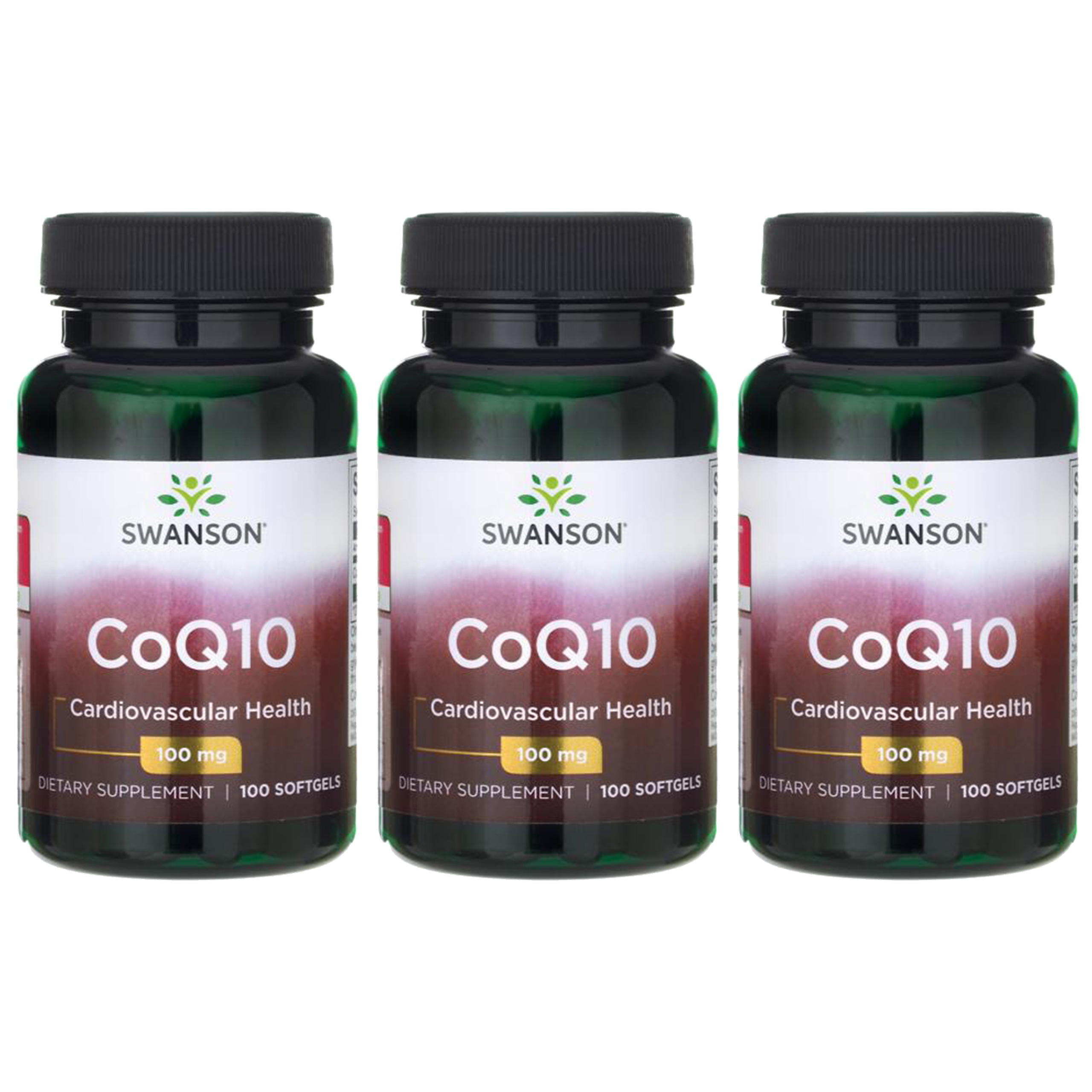 SWANSON CoQ10 100mg - 3x 100softgels
