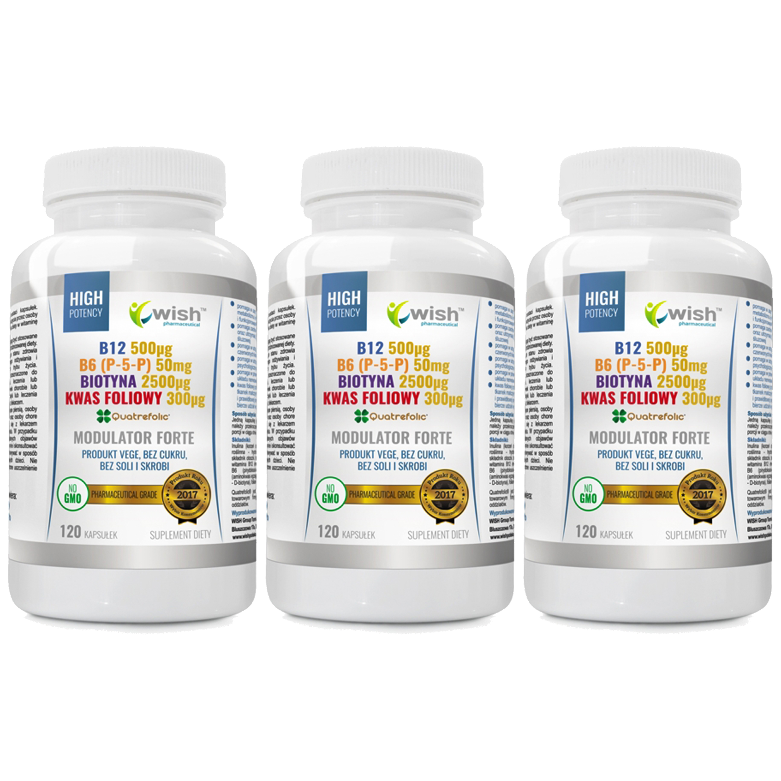WISH Pharmaceutical Modulator Forte - 3x 120caps