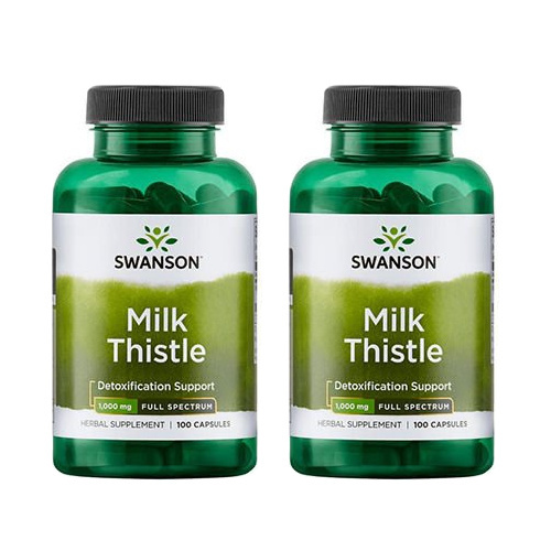 SWANSON Full Spectrum Milk Thistle 500mg - 2x 100caps