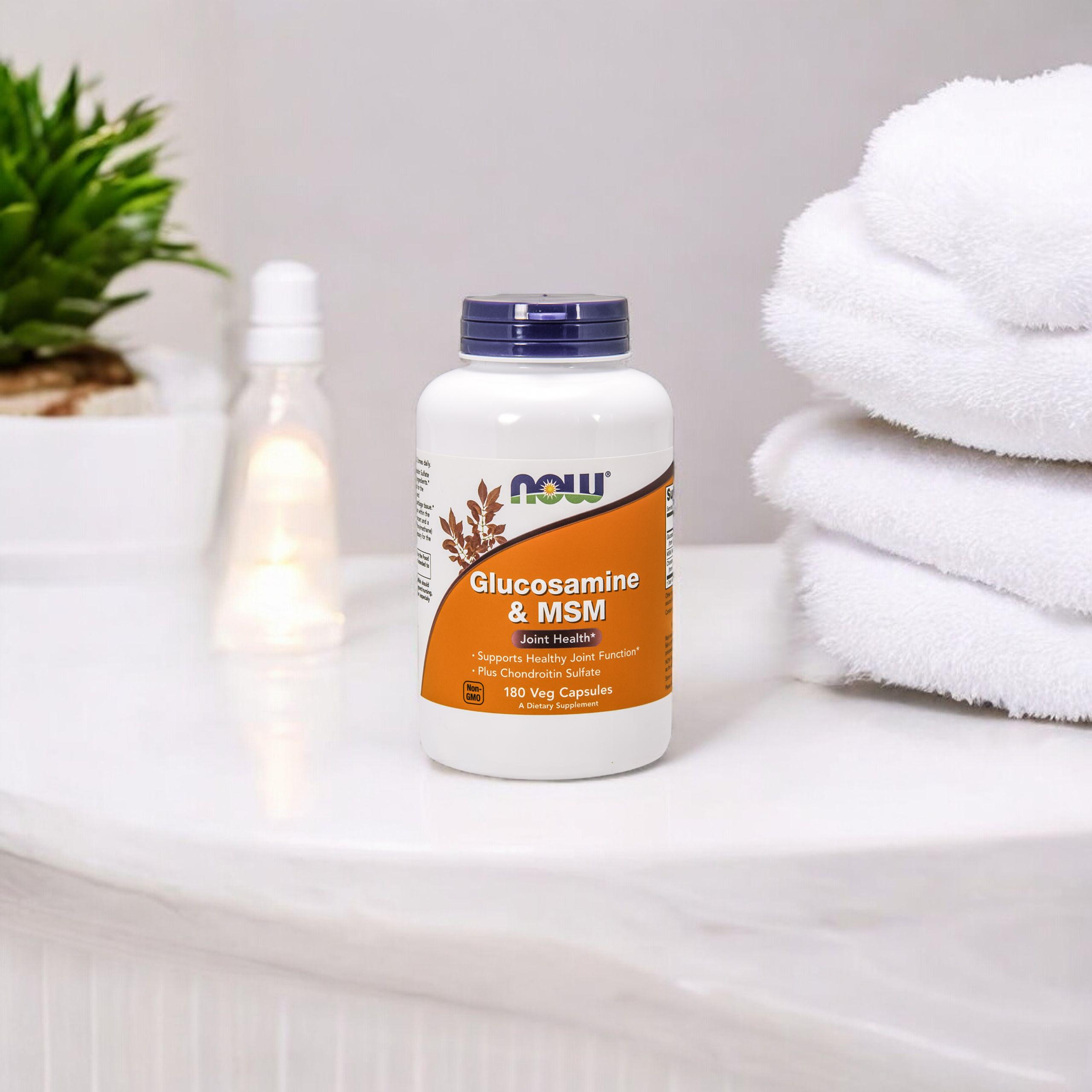 NOW Glucosamine & MSM - 180vegcaps