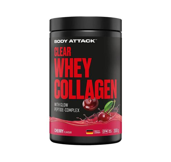 BODY ATTACK Clear Whey Collagen – 2x 300 g – Cherry