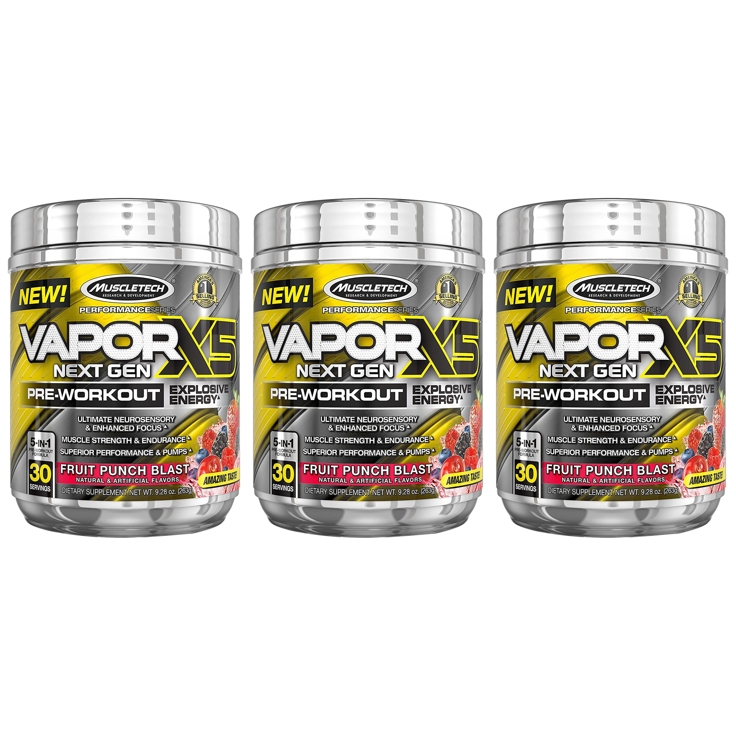 MUSCLE TECH Vapor X5 Next Gen - 3x 232g