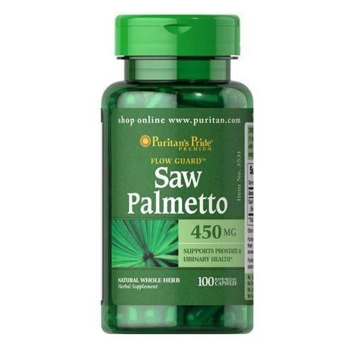 Puritan's Pride Saw Palmetto 450mg - 2x 100caps