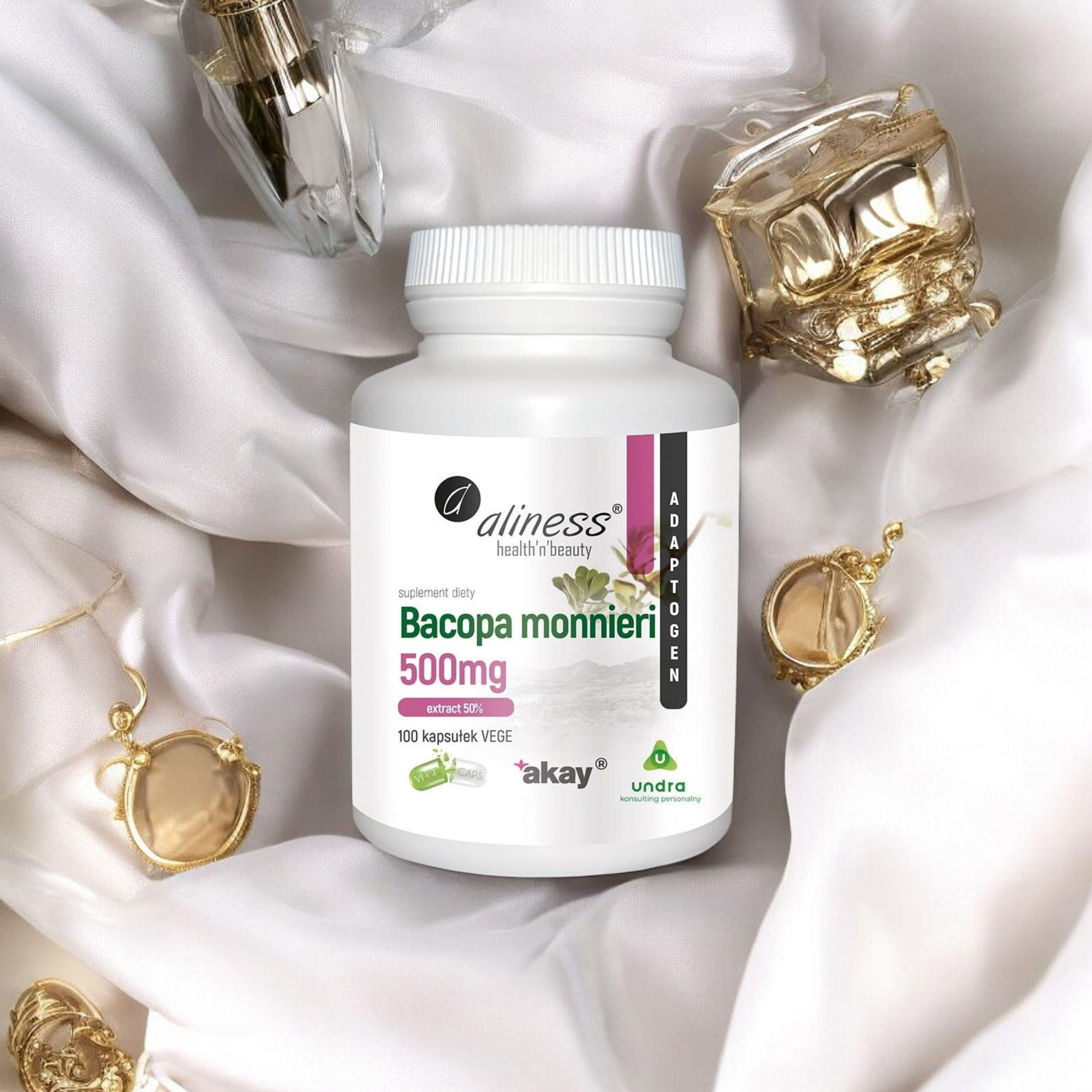 ALINESS - Bacopa Monnieri Extract 500mg - 3x 100vcaps.