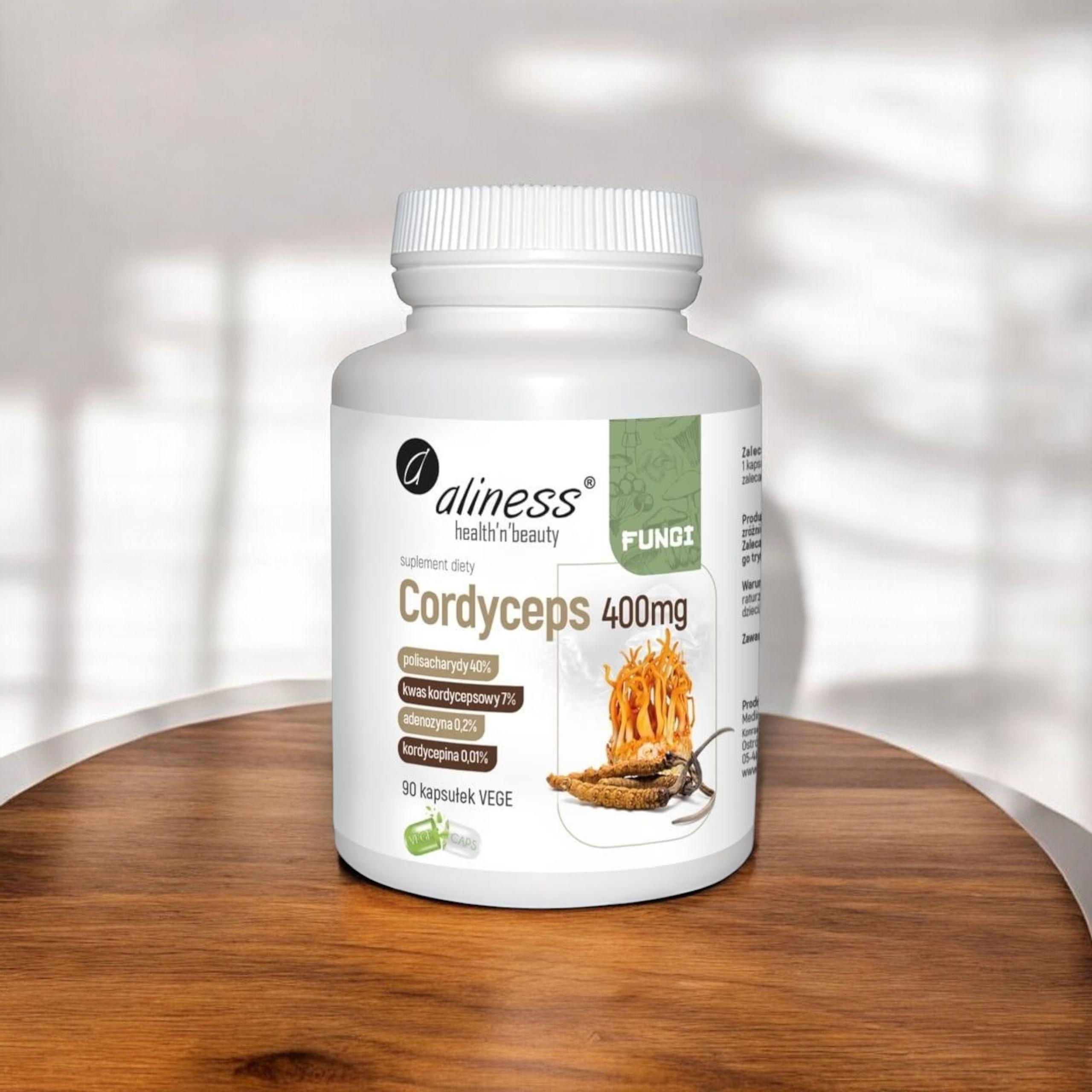 ALINESS - Fungi Cordyceps 400mg - 2x 90vcaps.