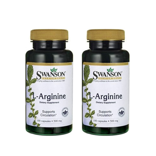 SWANSON L-Arginine 500mg - 2x 100caps