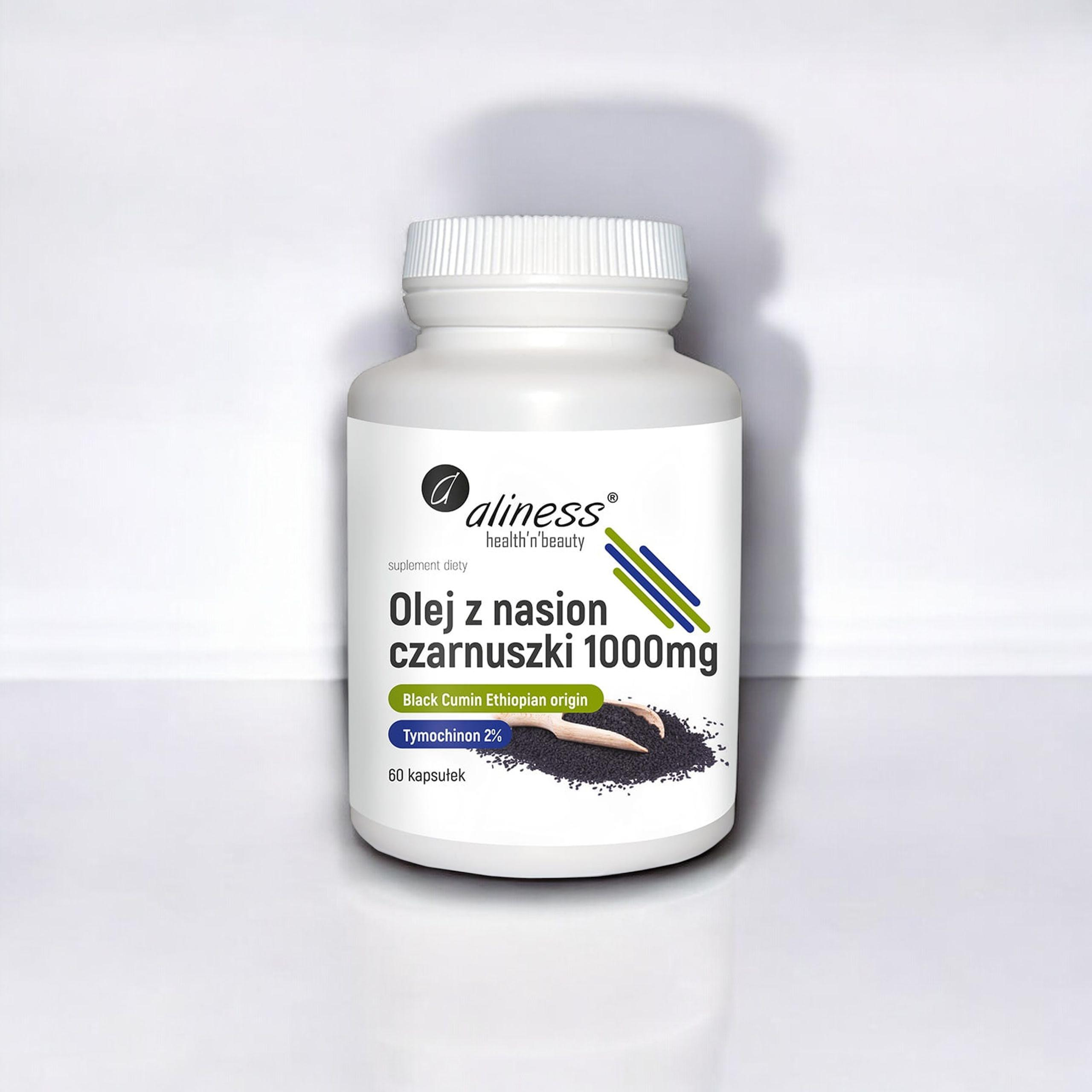 ALINESS Olej z nasion czarnuszki 2% 1000 mg - 3x 60caps