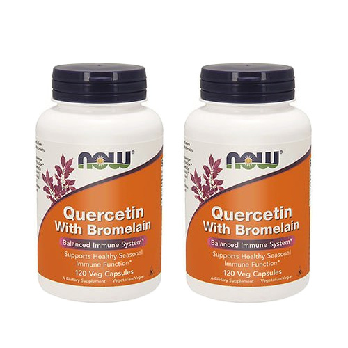 NOW Quercetin With Bromelain - 2x 120vcaps