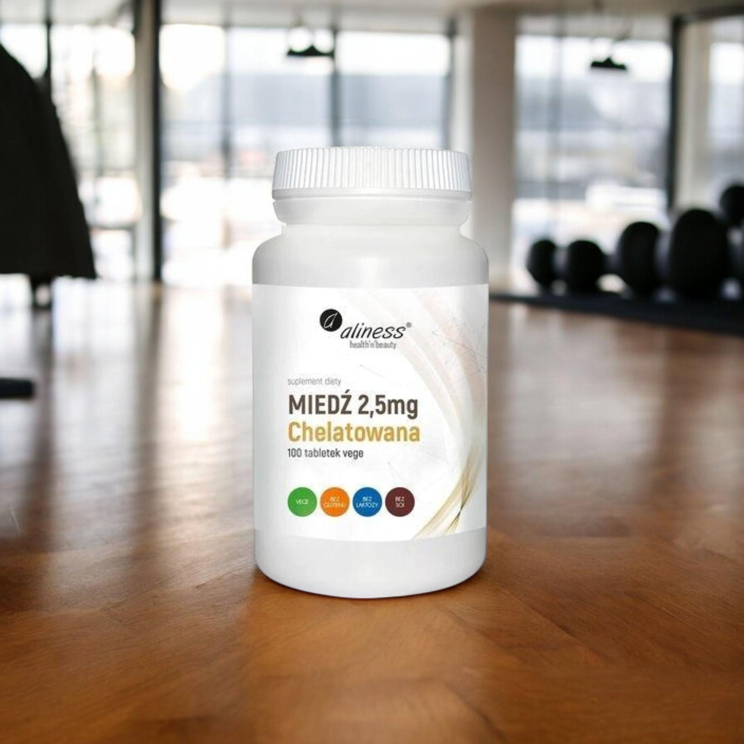 ALINESS - Miedź Chelatowana 2,5mg - 100tabs.