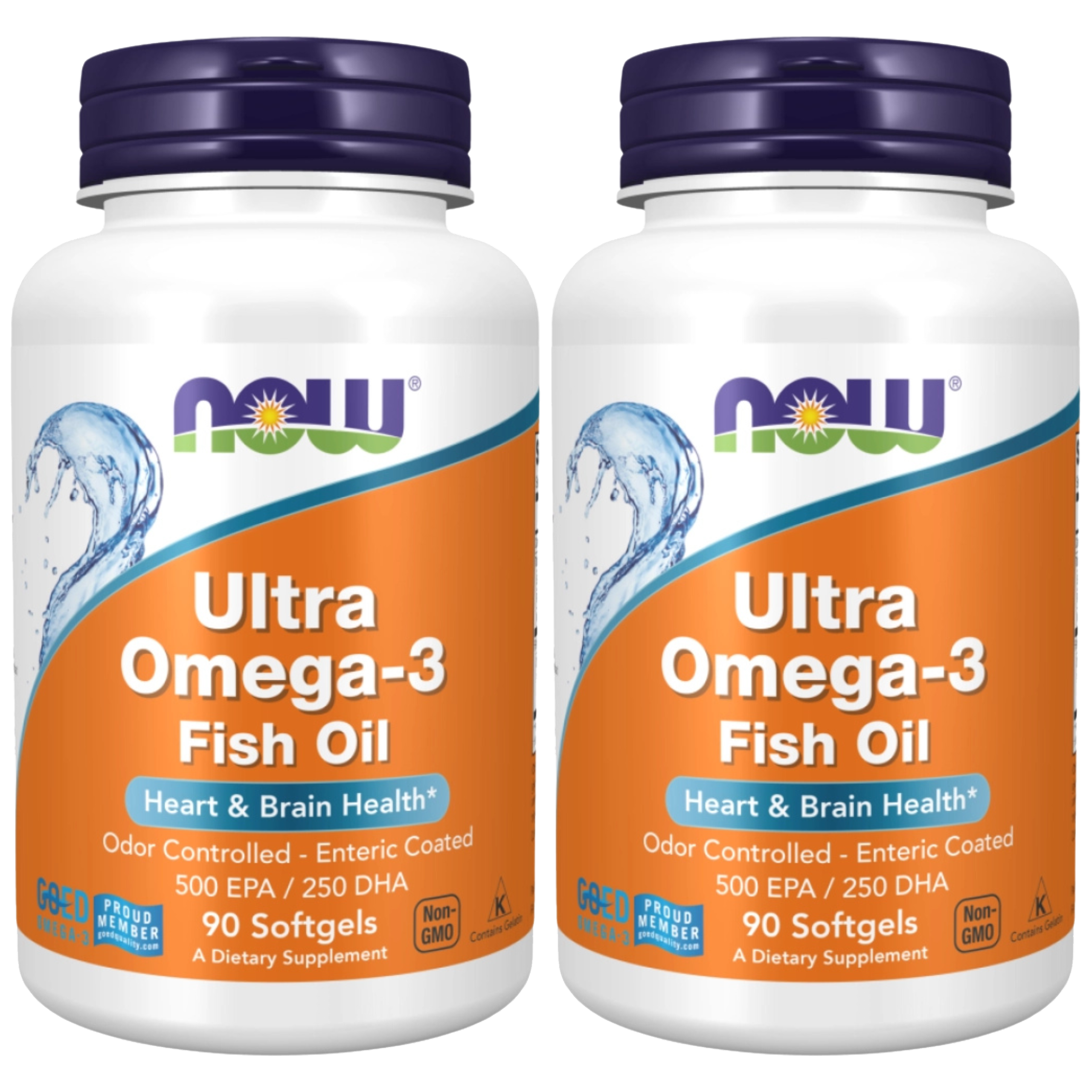 NOW Ultra Omega3 500EPA/250DHA - 2x 90softgels