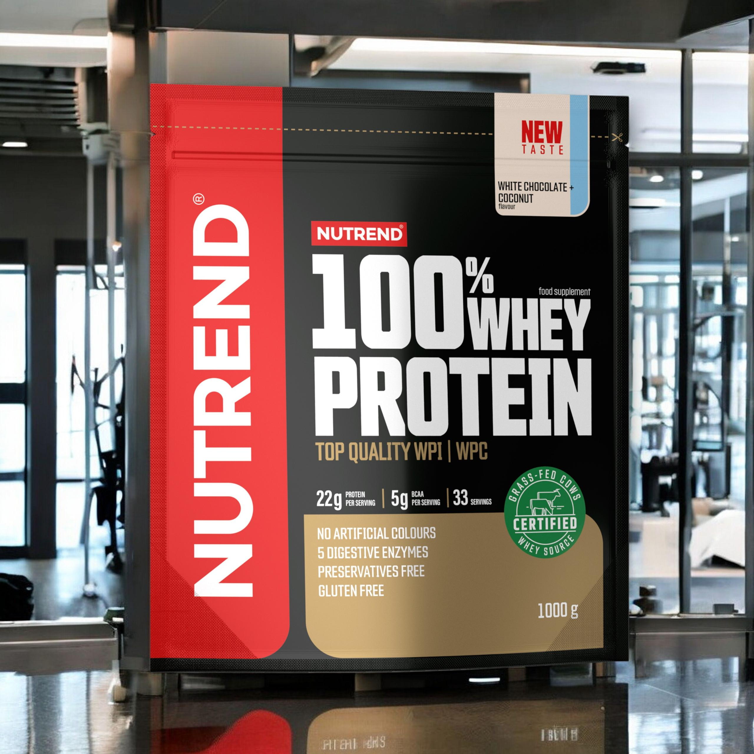 NUTREND 100% Whey Protein - 3x 1000g
