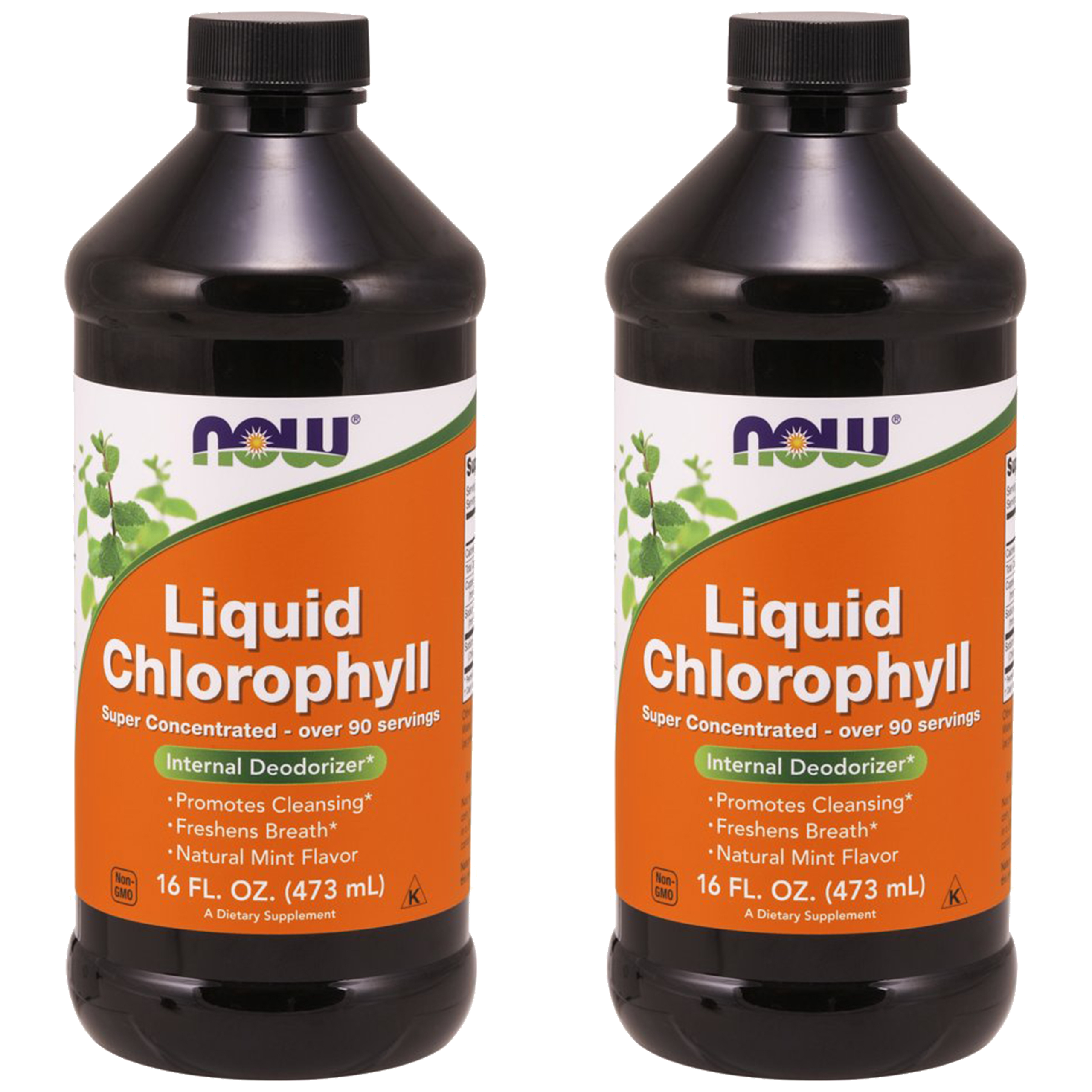 NOW Liquid Chlorophyll - 2x 473ml - Chlorofil w płynie