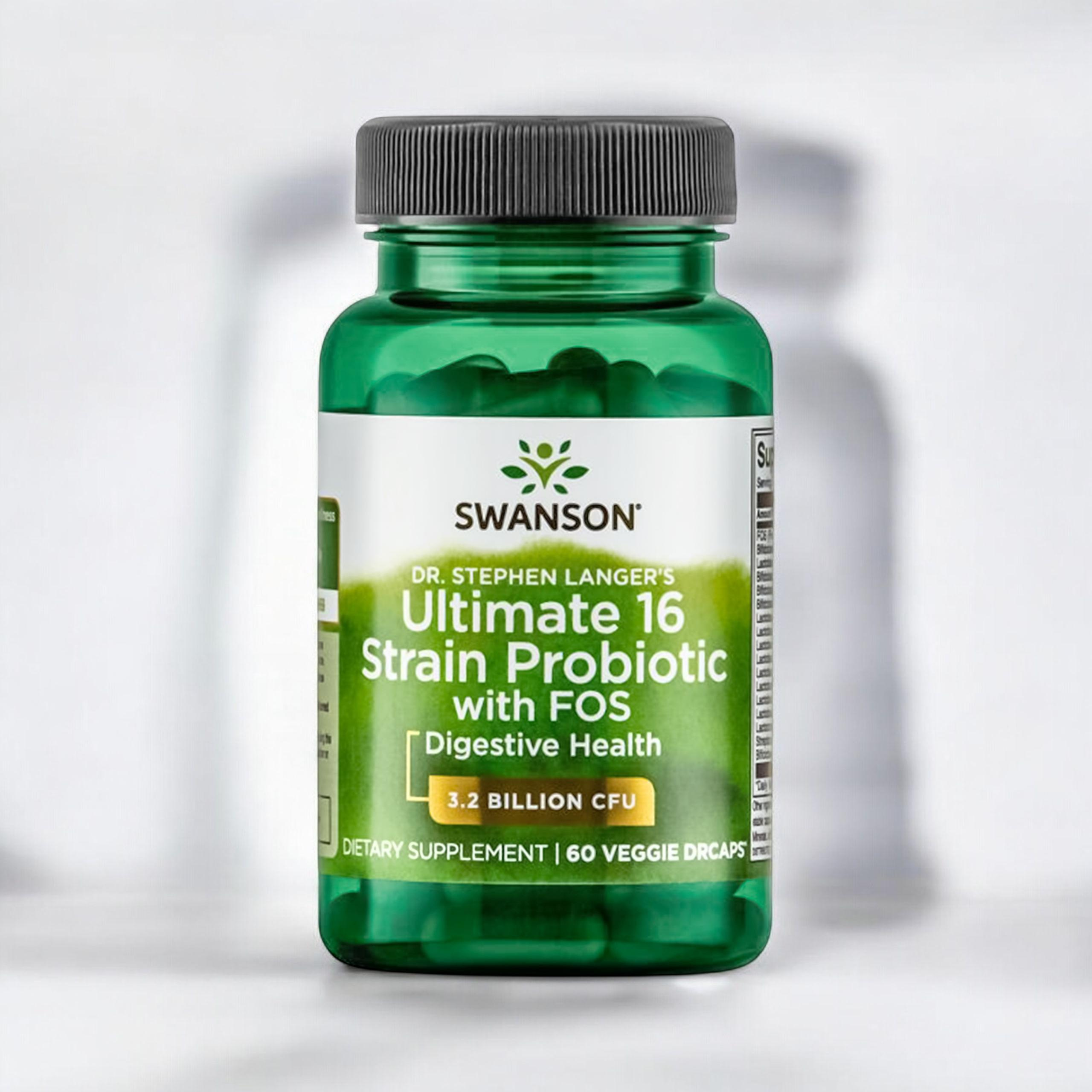 SWANSON Ultimate 16 Strain Probiotic with Fos - 2x 60vcaps