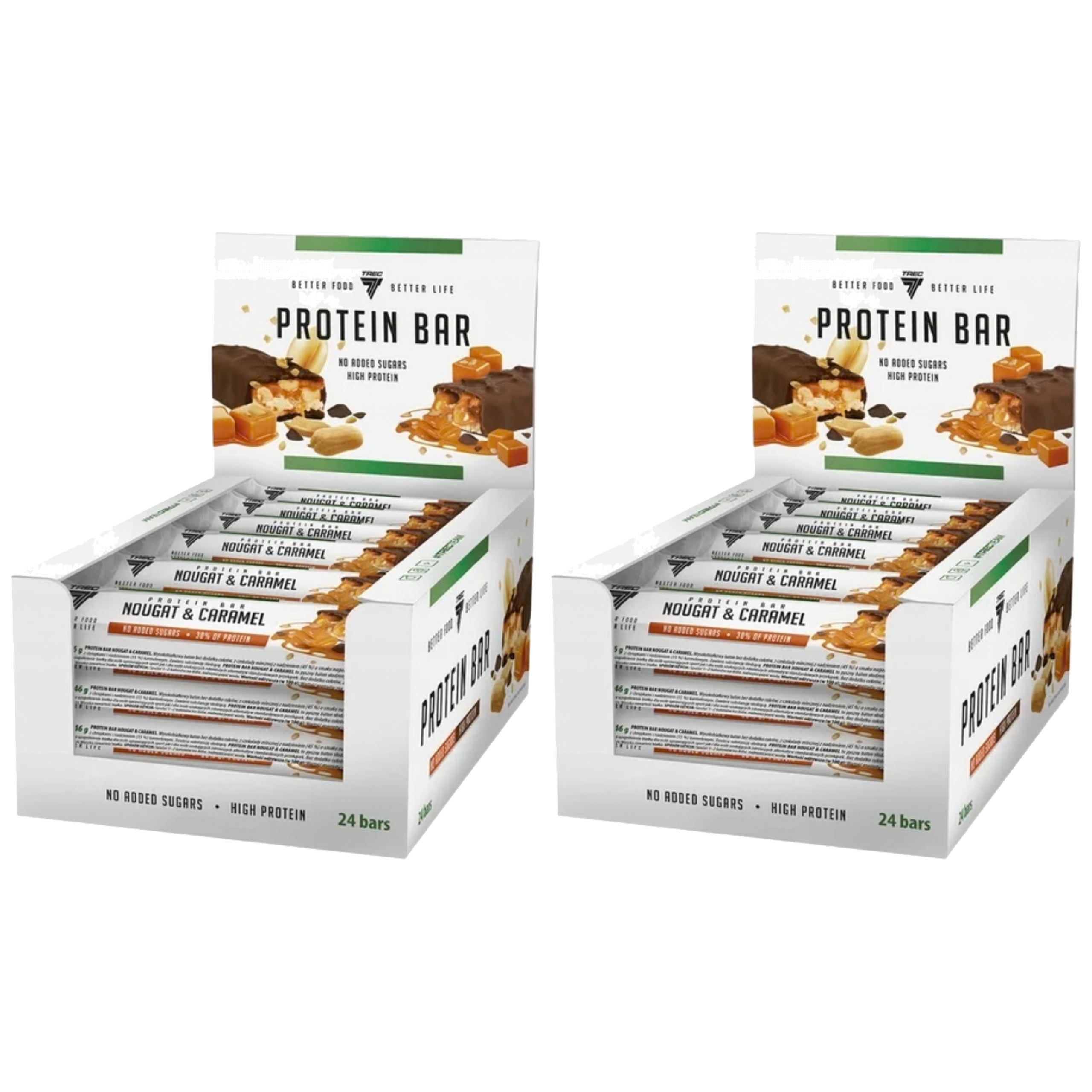 TREC - Protein Bar - 24x 2x 49g - Peanut & Caramel
