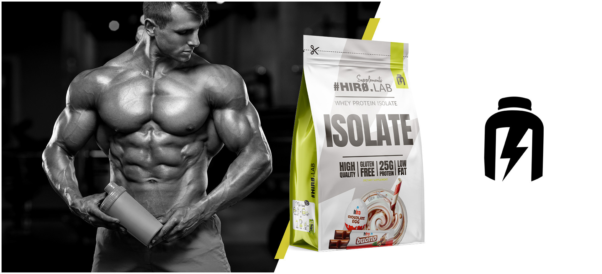 HIRO.LAB - Whey Protein Isolate - 3x 700g - Buono
