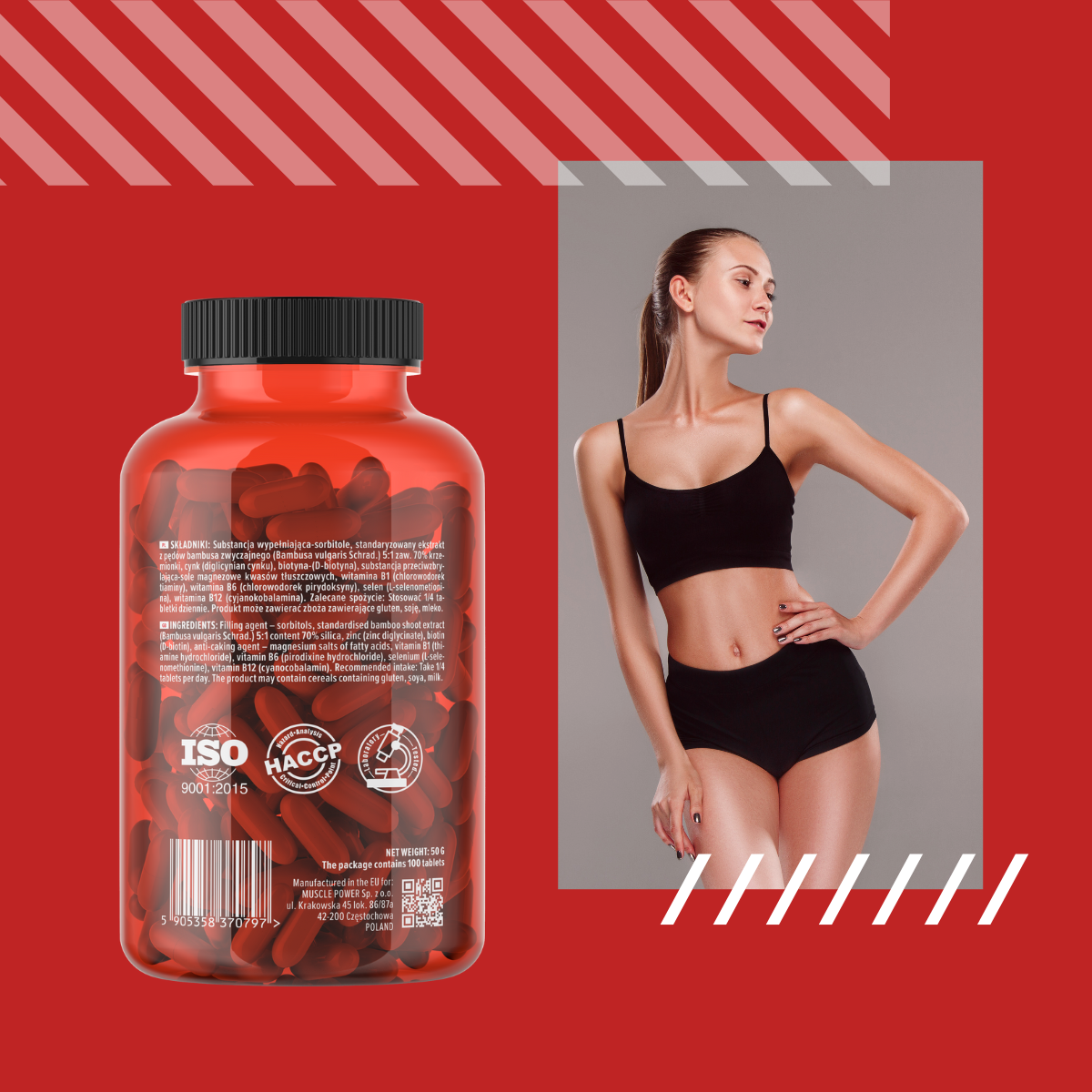 MP NUTRITION Biotin 10mg - 100tabs - 3x Biotyna